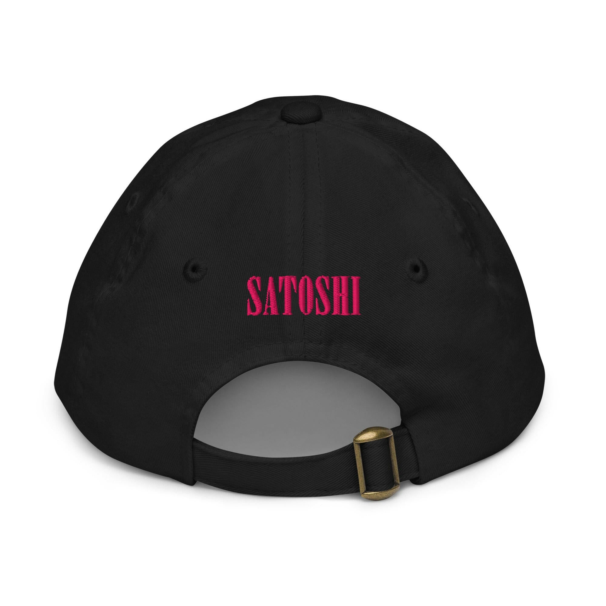 SATOSHI SMILES / Girls’ Bitcoin Hat - Lil'B Hats - The Orange Habit
