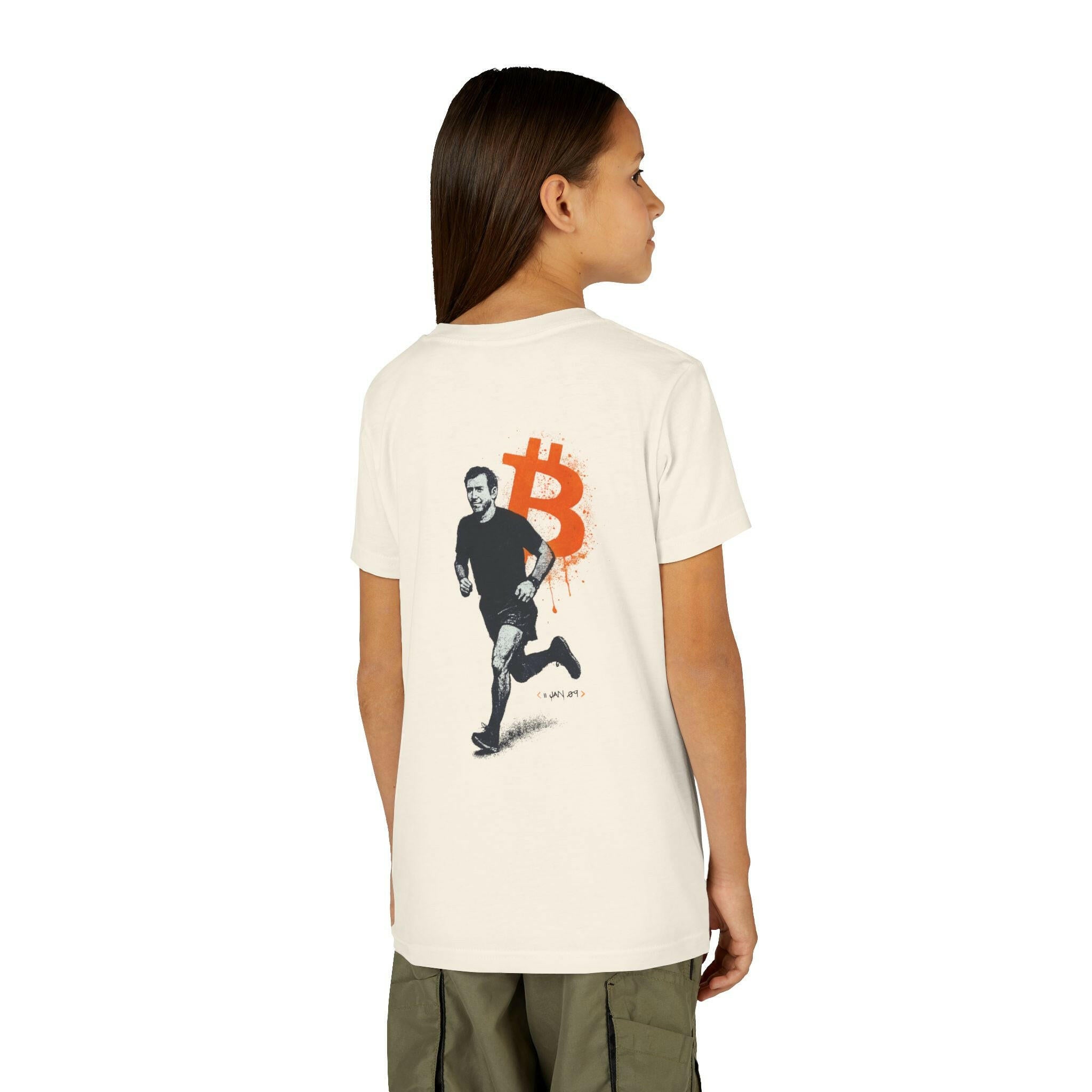 Running Bitcoin / Kid's T-Shirt - Lil'B - The Orange Habit