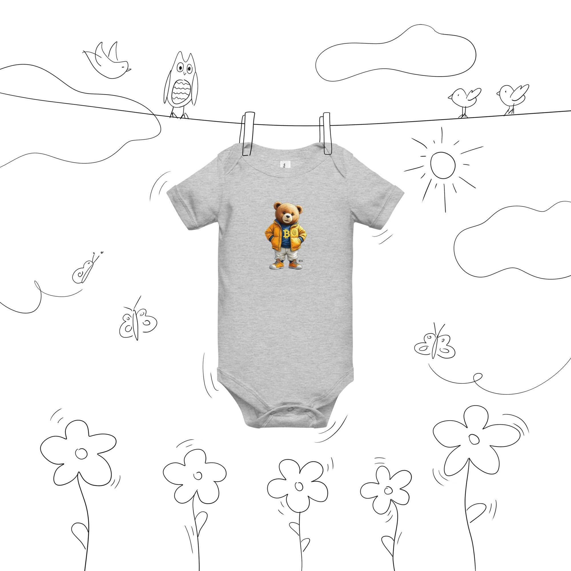 Bearish / Bitcoin Onesie - Lil'B - The Orange Habit