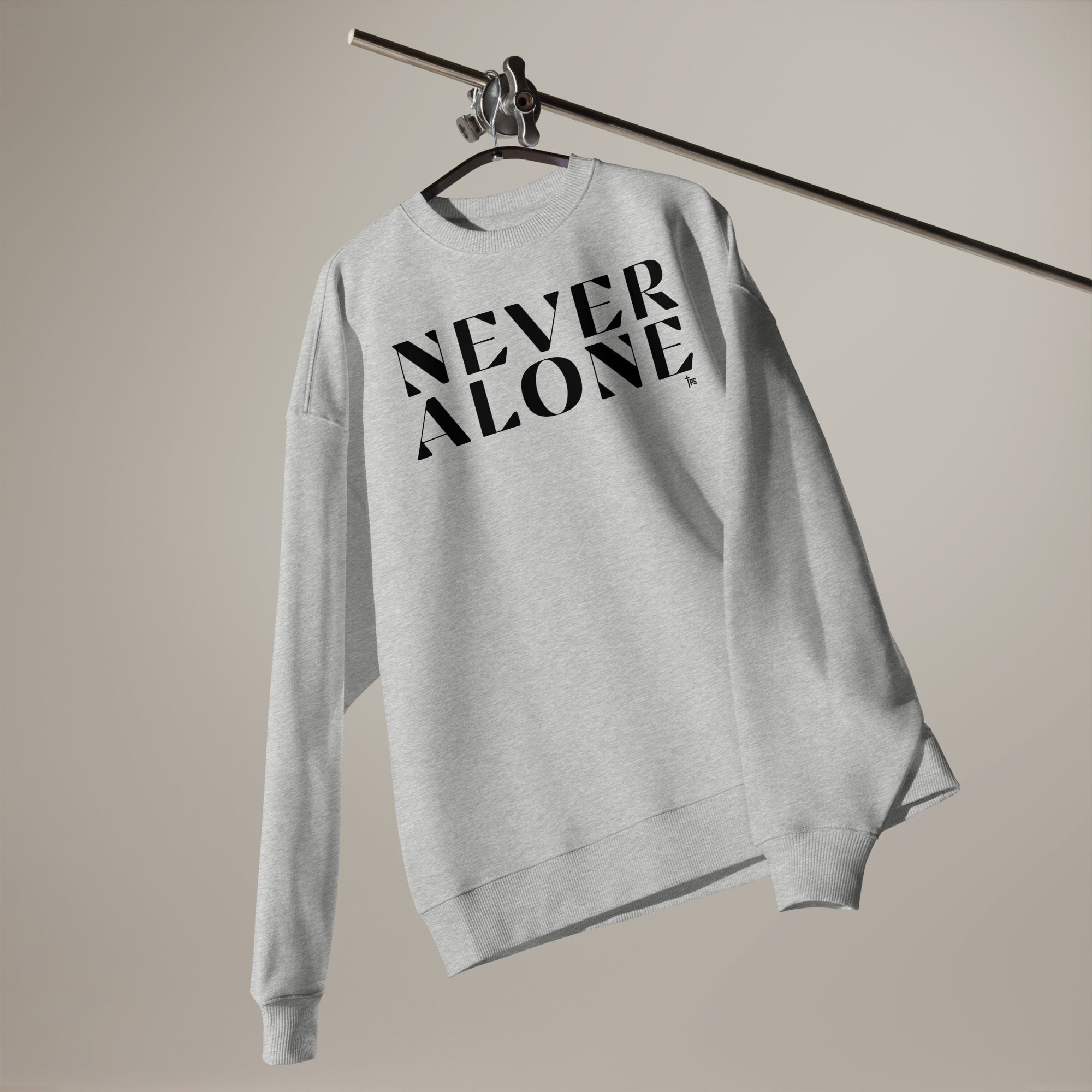Christian Sweatshirt from the Never Alone collection at Praise Society