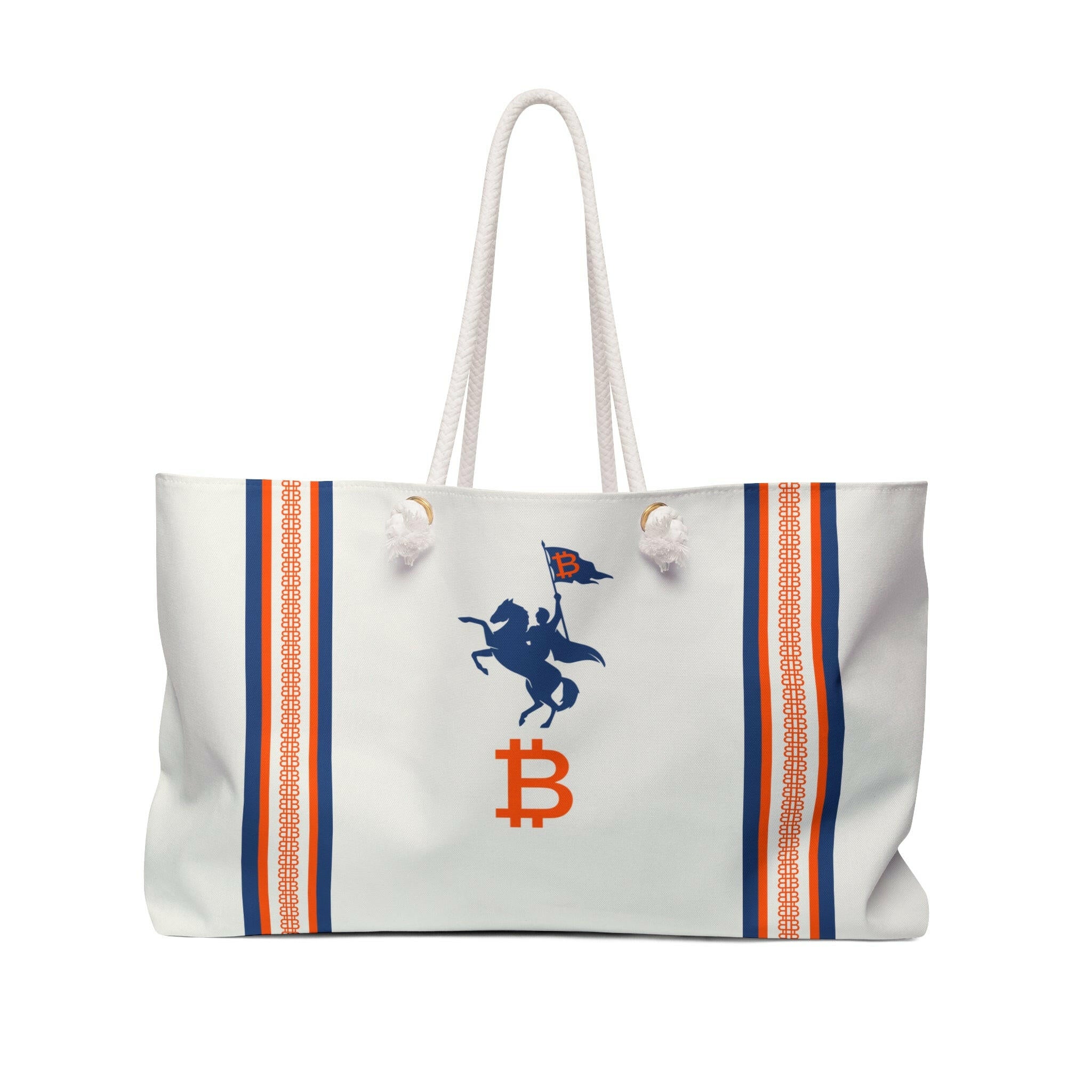 Soft Revolution / Bitcoin Weekender Bag - Nikki Nakamoto Bags - The Orange Habit