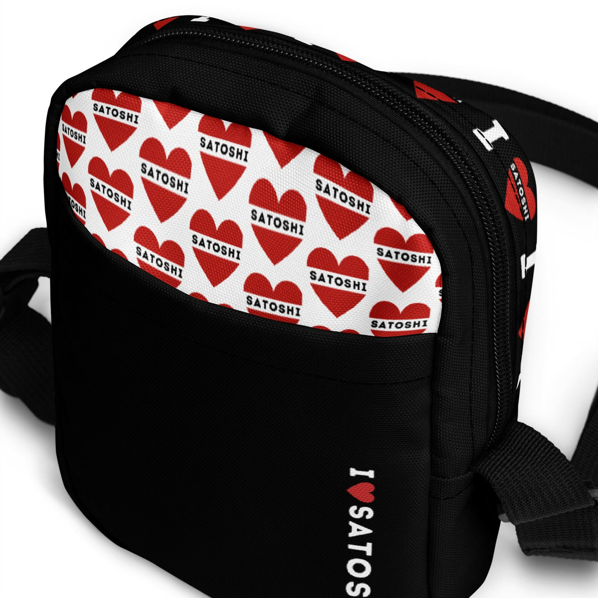 I Heart Satoshi / Crossbody Bag - Nikki Nakamoto Bags - The Orange Habit