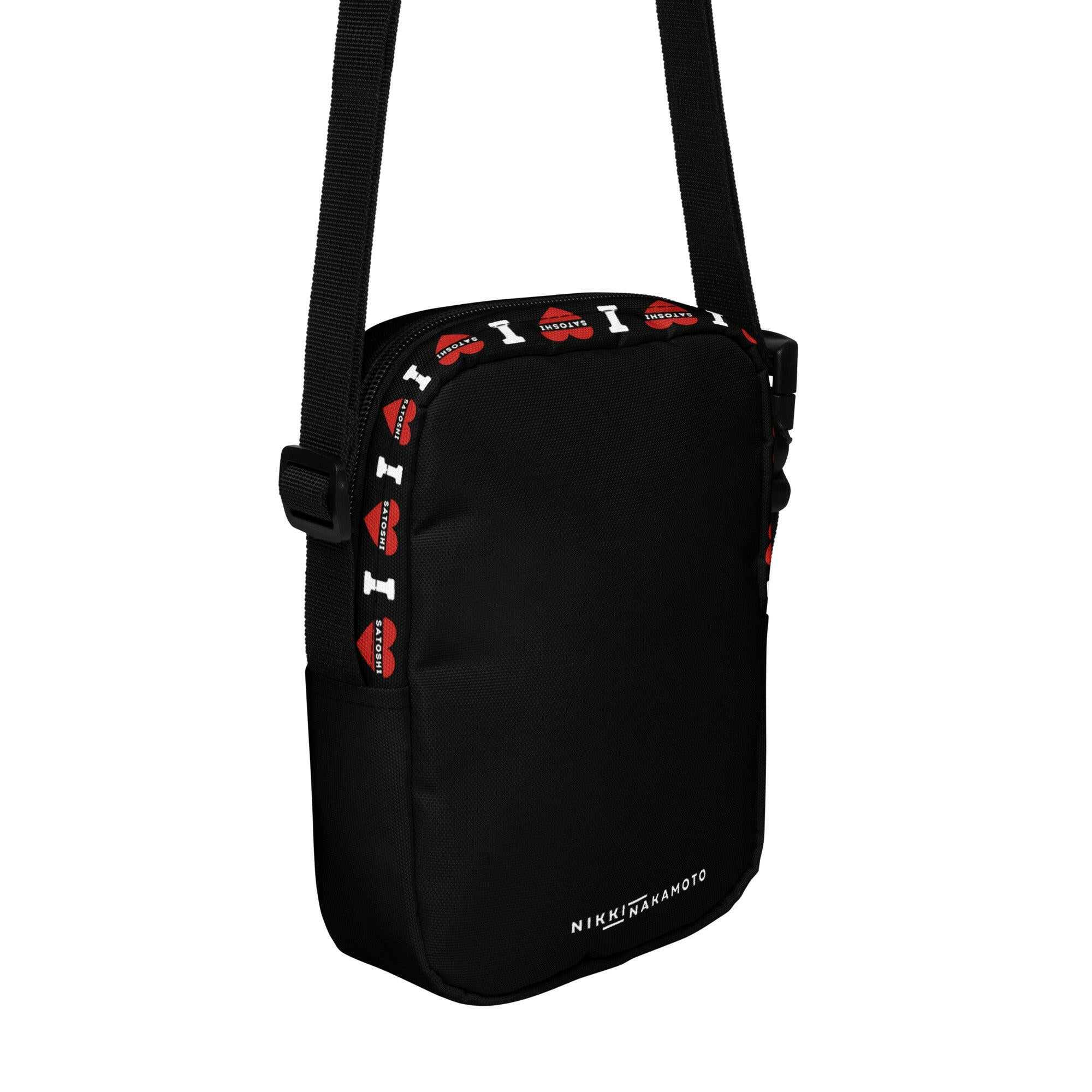 I Heart Satoshi / Crossbody Bag - Nikki Nakamoto Bags - The Orange Habit