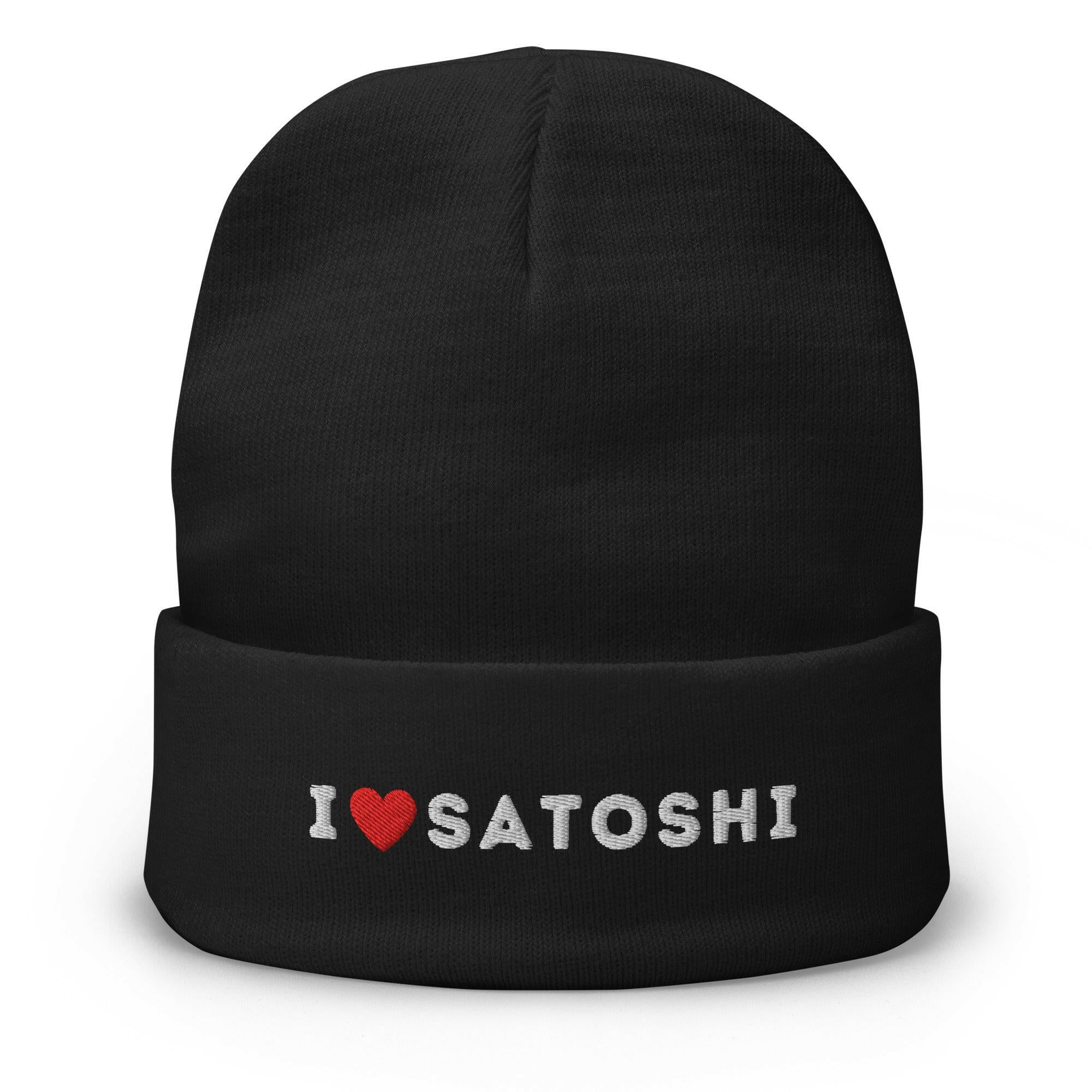 I HEART SATOSHI / Bitcoin Beanie - Nikki Nakamoto - The Orange Habit