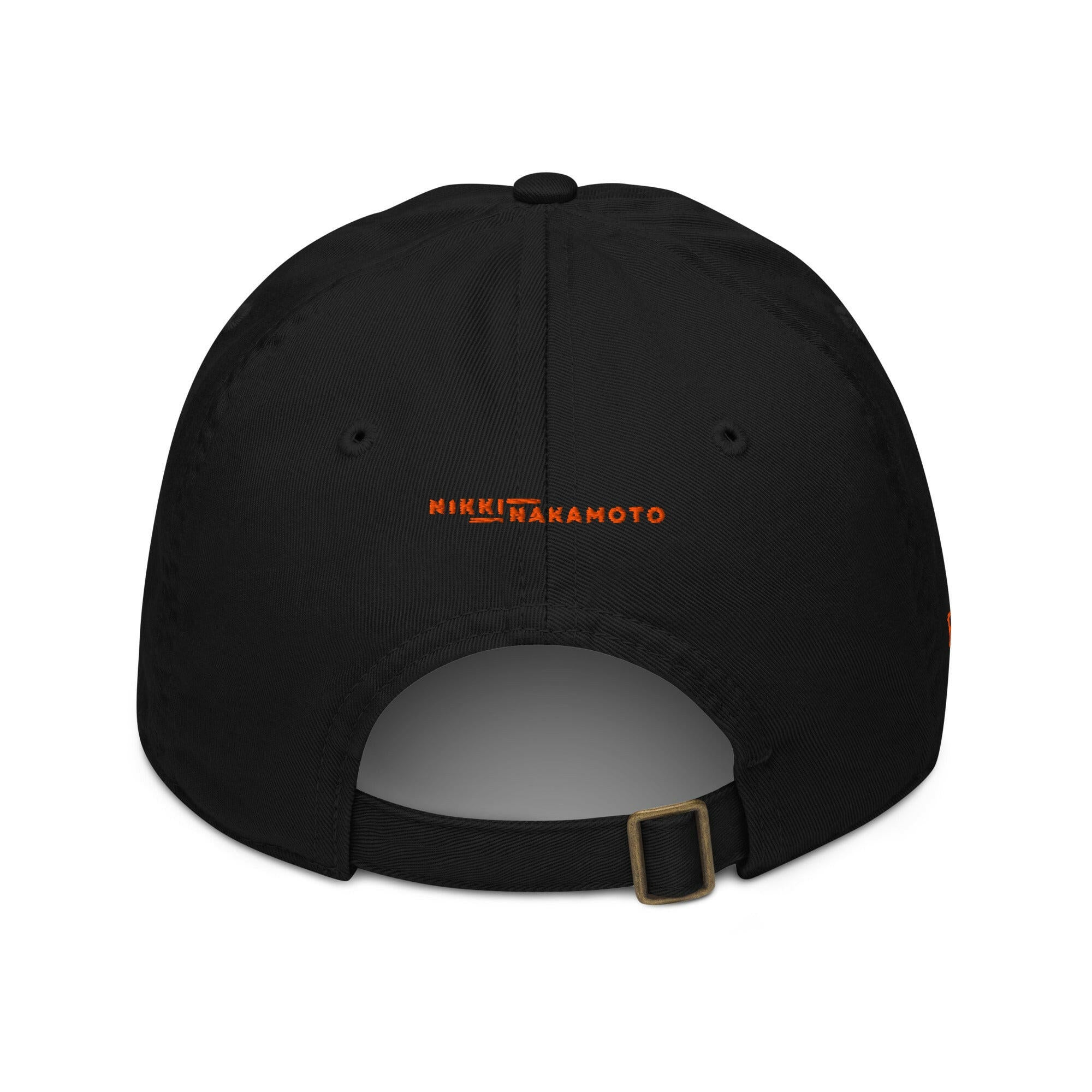 SATOSHI HODLr / Organic Bitcoin Dad Hat - Nikki Nakamoto Hats - The Orange Habit