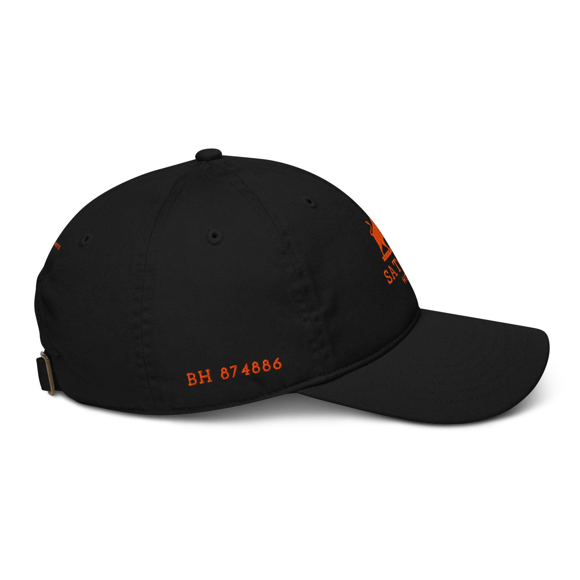 SATOSHI HODLr / Organic Bitcoin Dad Hat - Nikki Nakamoto Hats - The Orange Habit