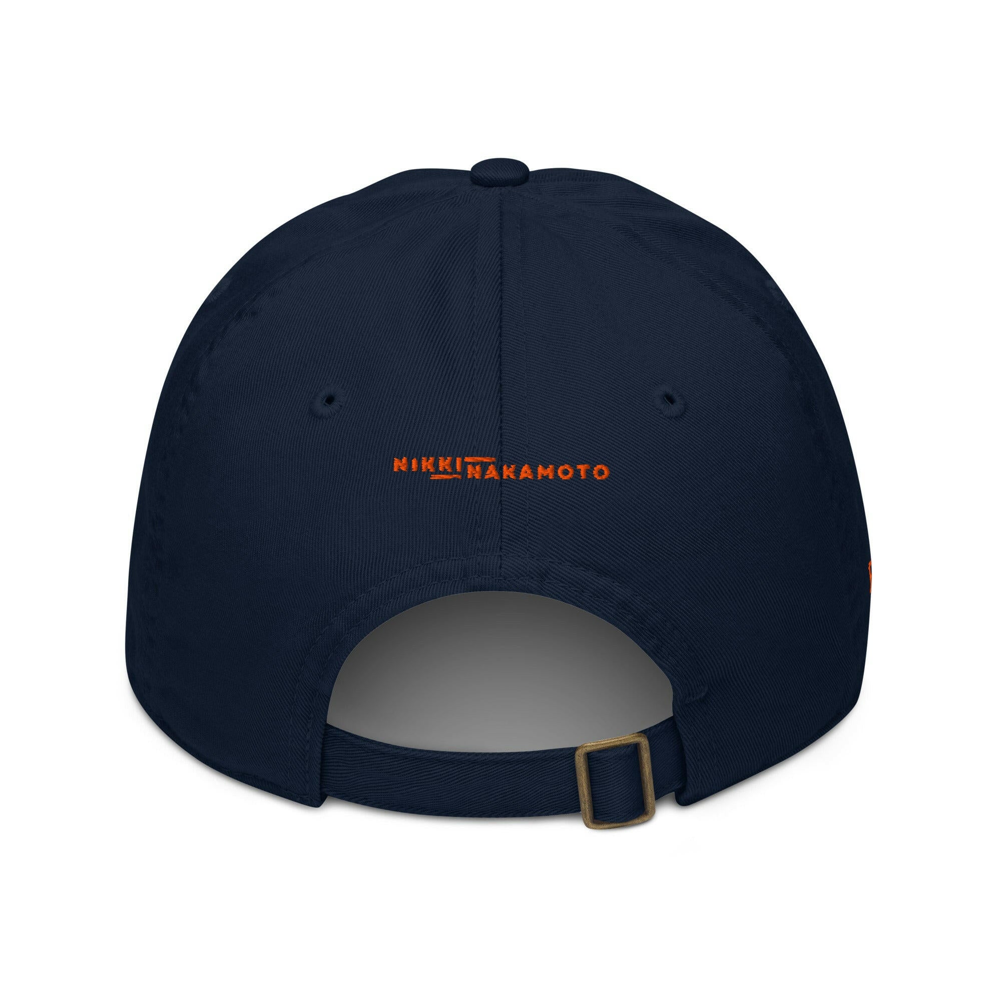 SATOSHI HODLr / Organic Bitcoin Dad Hat - Nikki Nakamoto Hats - The Orange Habit
