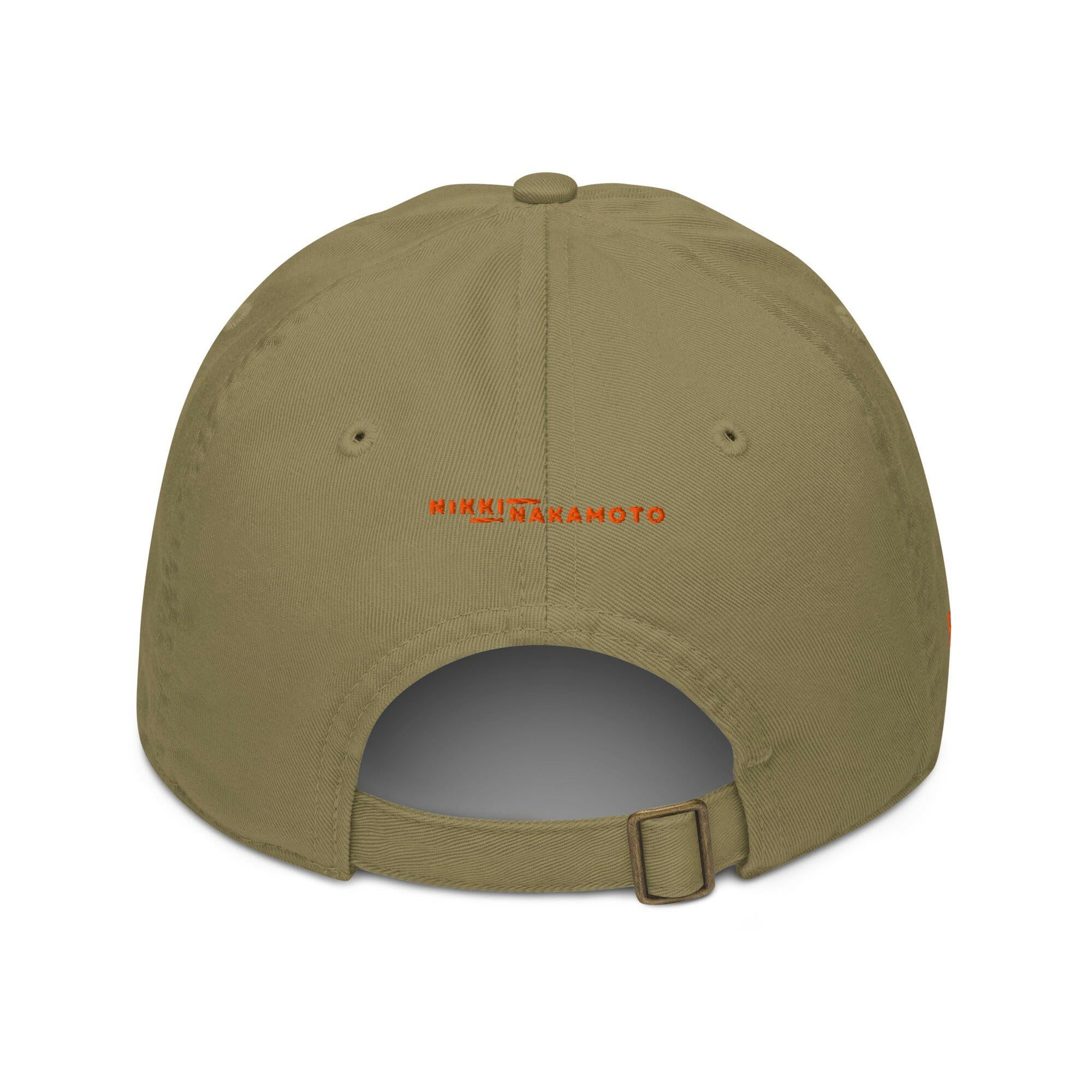 SATOSHI HODLr / Organic Bitcoin Dad Hat - Nikki Nakamoto Hats - The Orange Habit