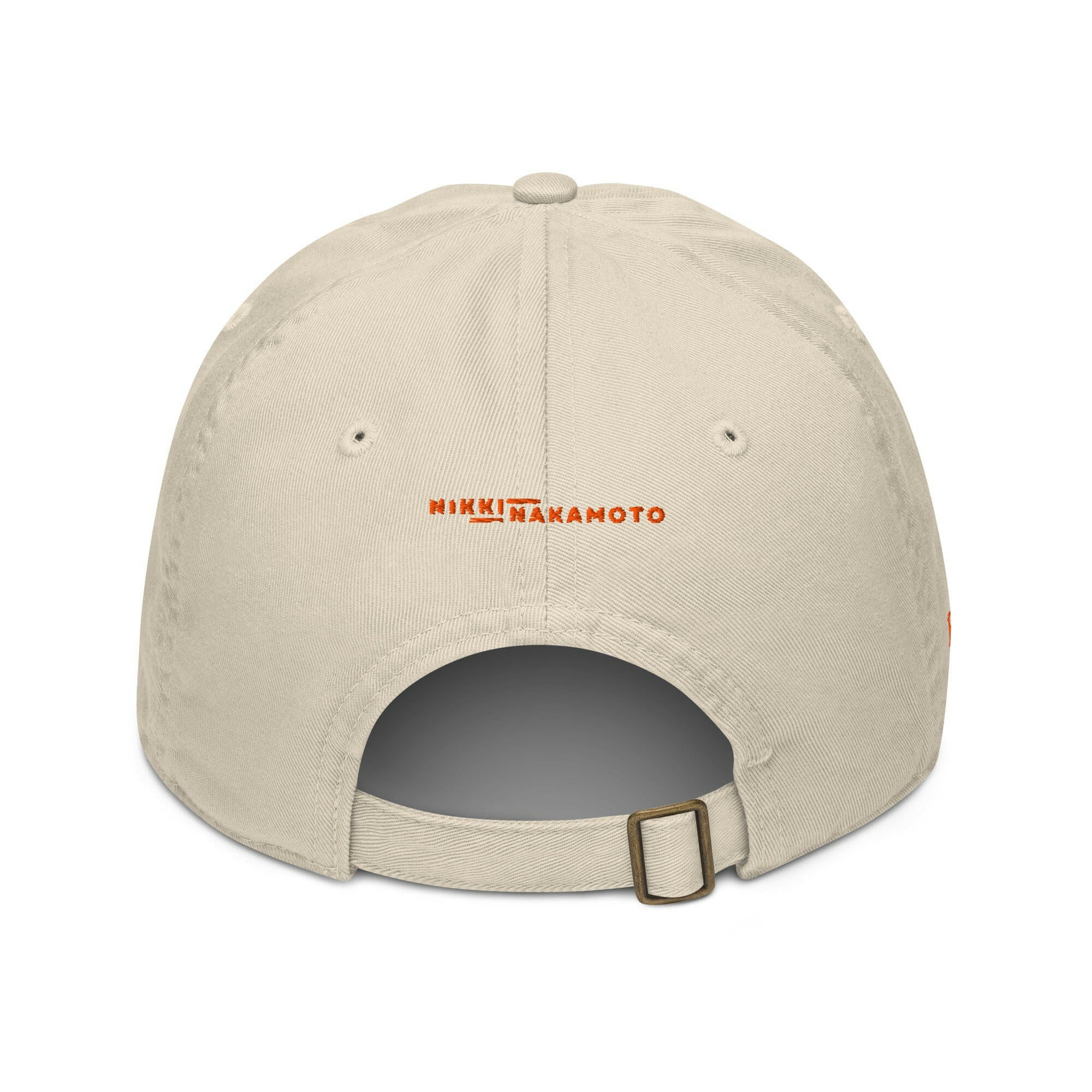 SATOSHI HODLr / Organic Bitcoin Dad Hat - Nikki Nakamoto Hats - The Orange Habit