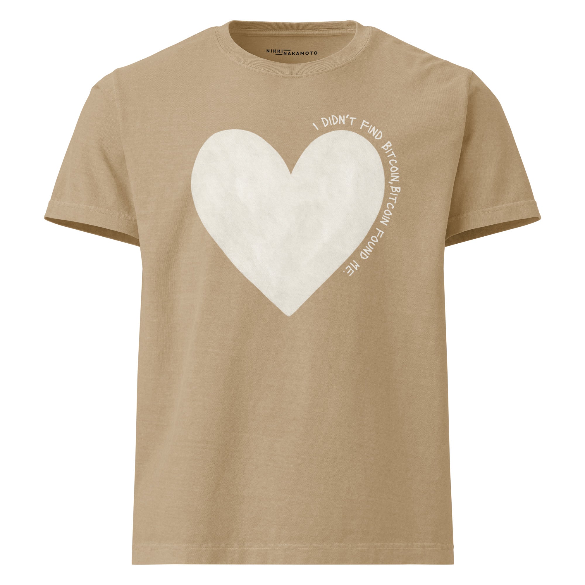 Bitcoin Found Me / Oversized Bitcoin T-Shirt - Nikki Nakamoto - The Orange Habit