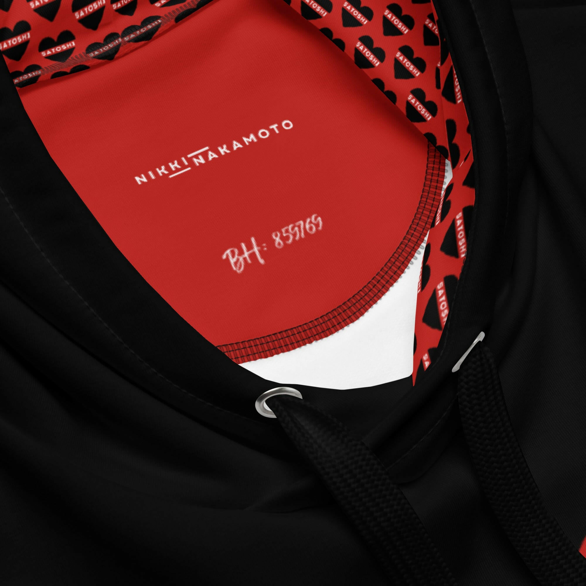 I HEART SATOSHI / Premium Bitcoin Hoodie - Nikki Nakamoto - The Orange Habit