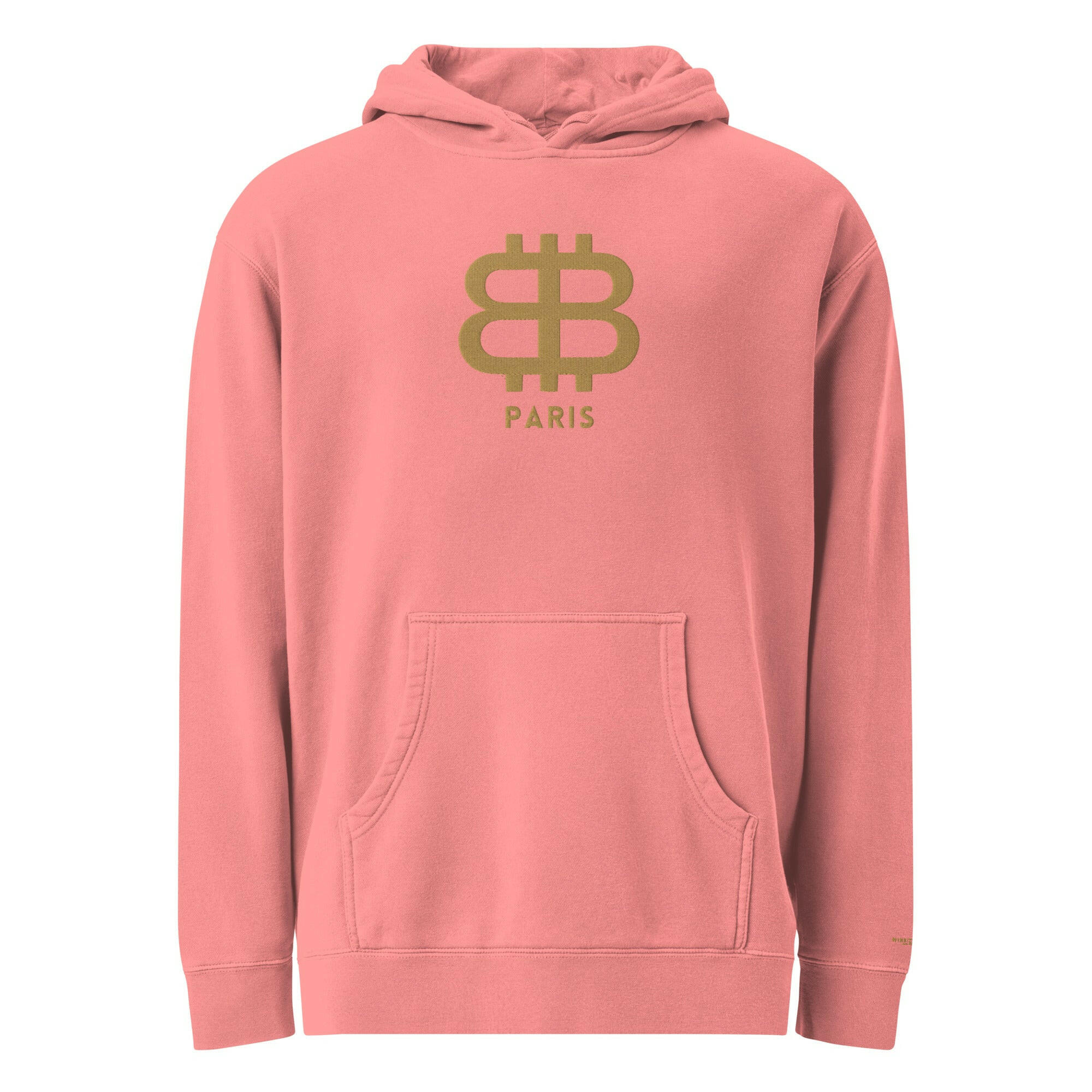 Bitcoin Paris / Embroidered Premium Hoodie - Nikki Nakamoto - The Orange Habit