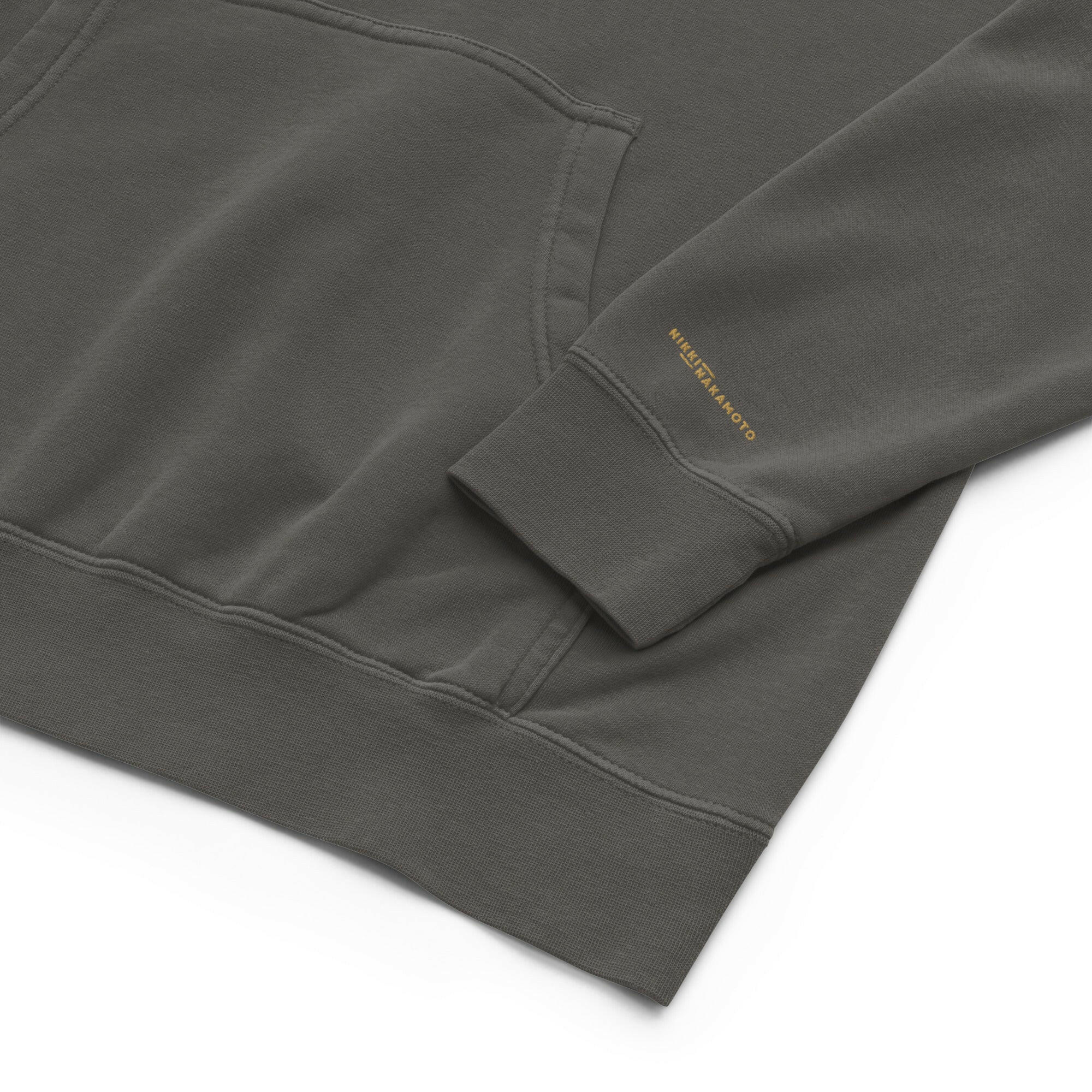 Bitcoin Paris / Embroidered Premium Hoodie - Nikki Nakamoto - The Orange Habit