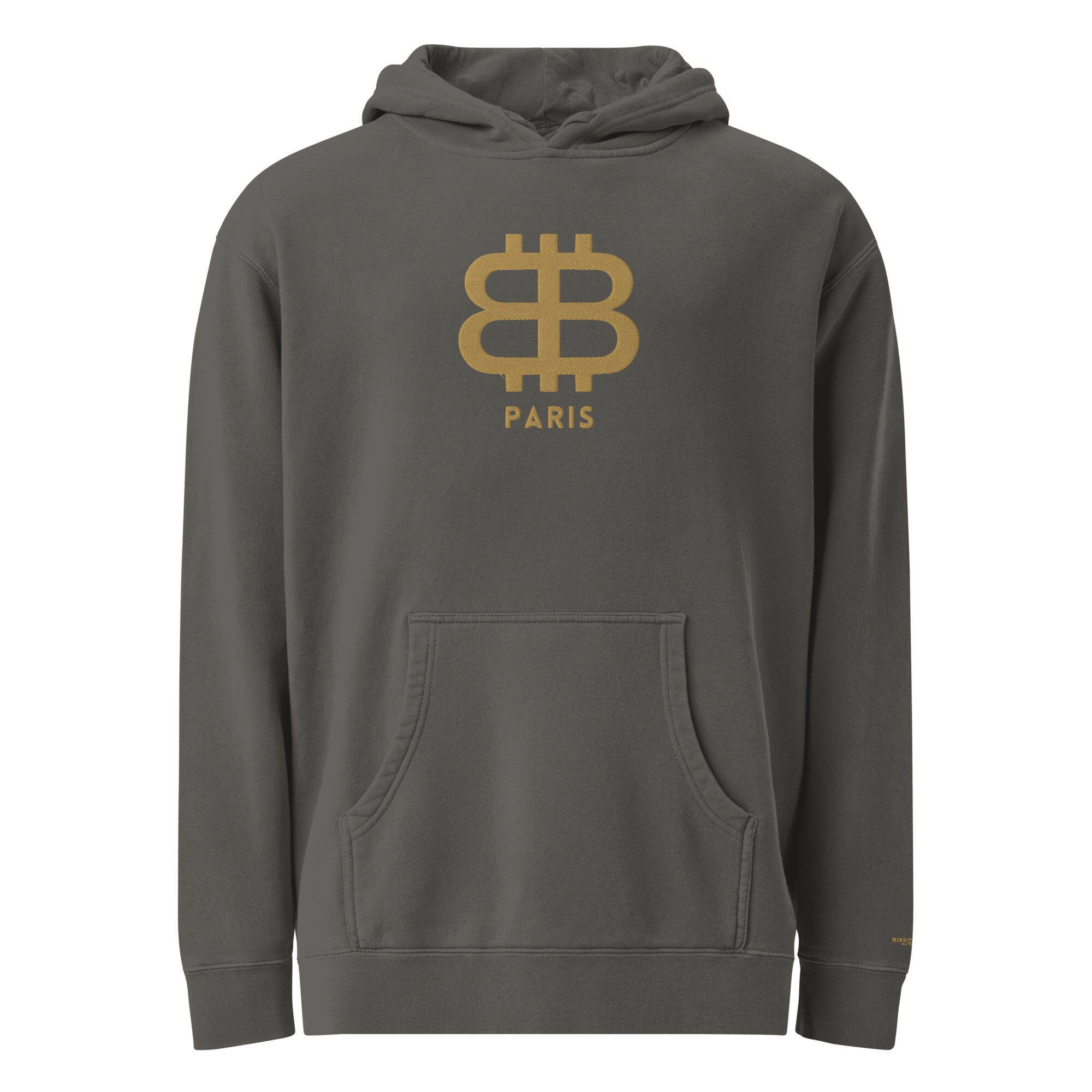 Bitcoin Paris / Embroidered Premium Hoodie - Nikki Nakamoto - The Orange Habit