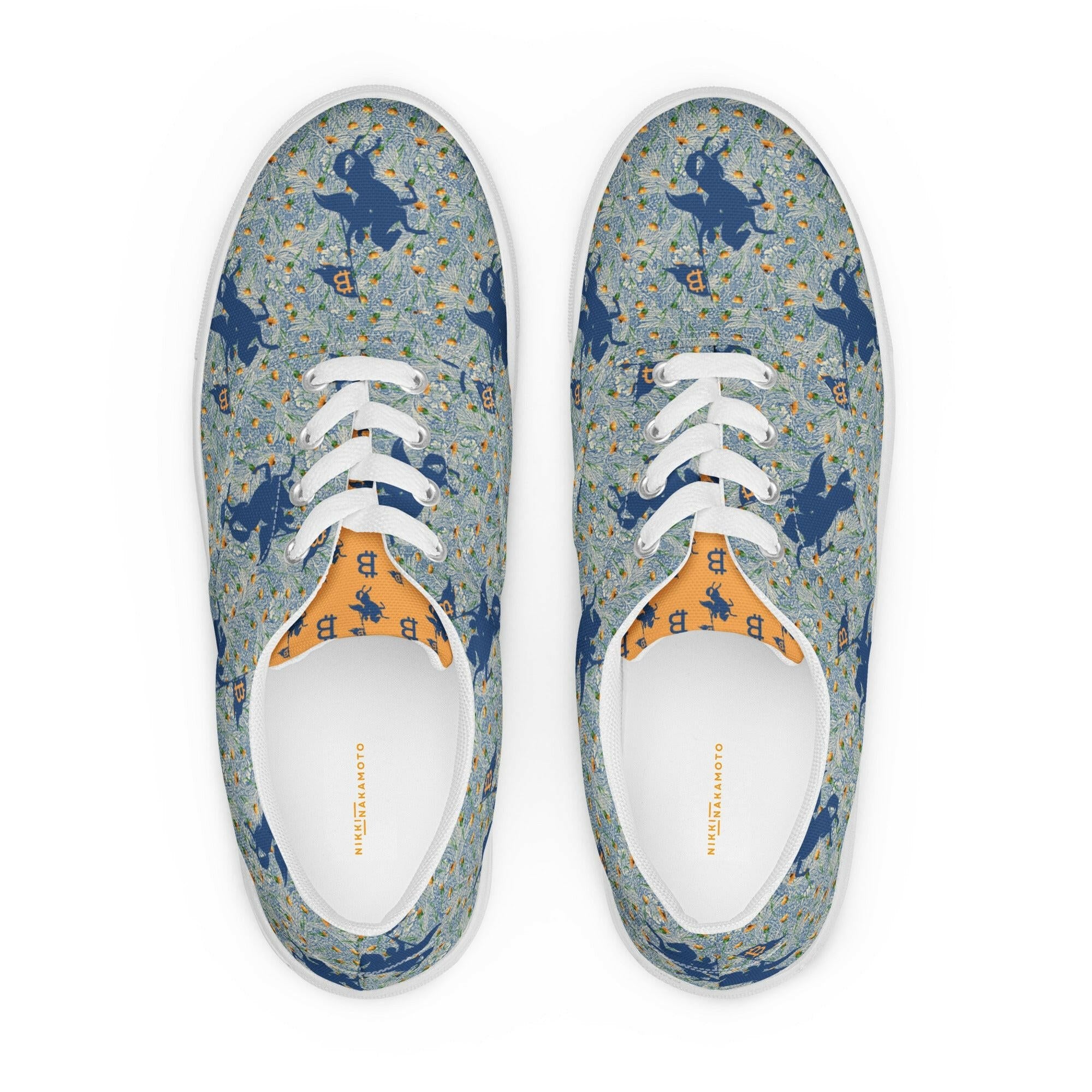 Soft Revolution Blue / Womens Bitcoin Shoes - Nikki Nakamoto - The Orange Habit