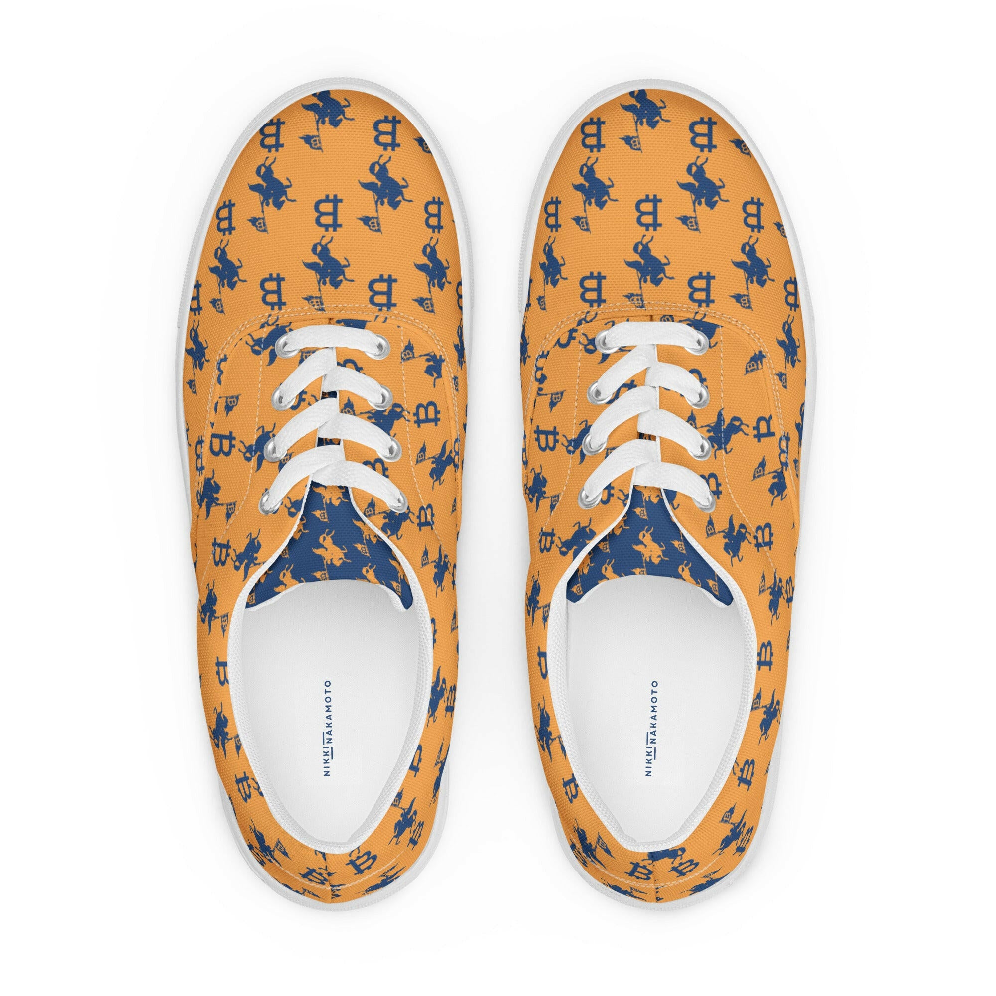 Soft Revolution / Orange Bitcoin Shoes - Nikki Nakamoto - The Orange Habit