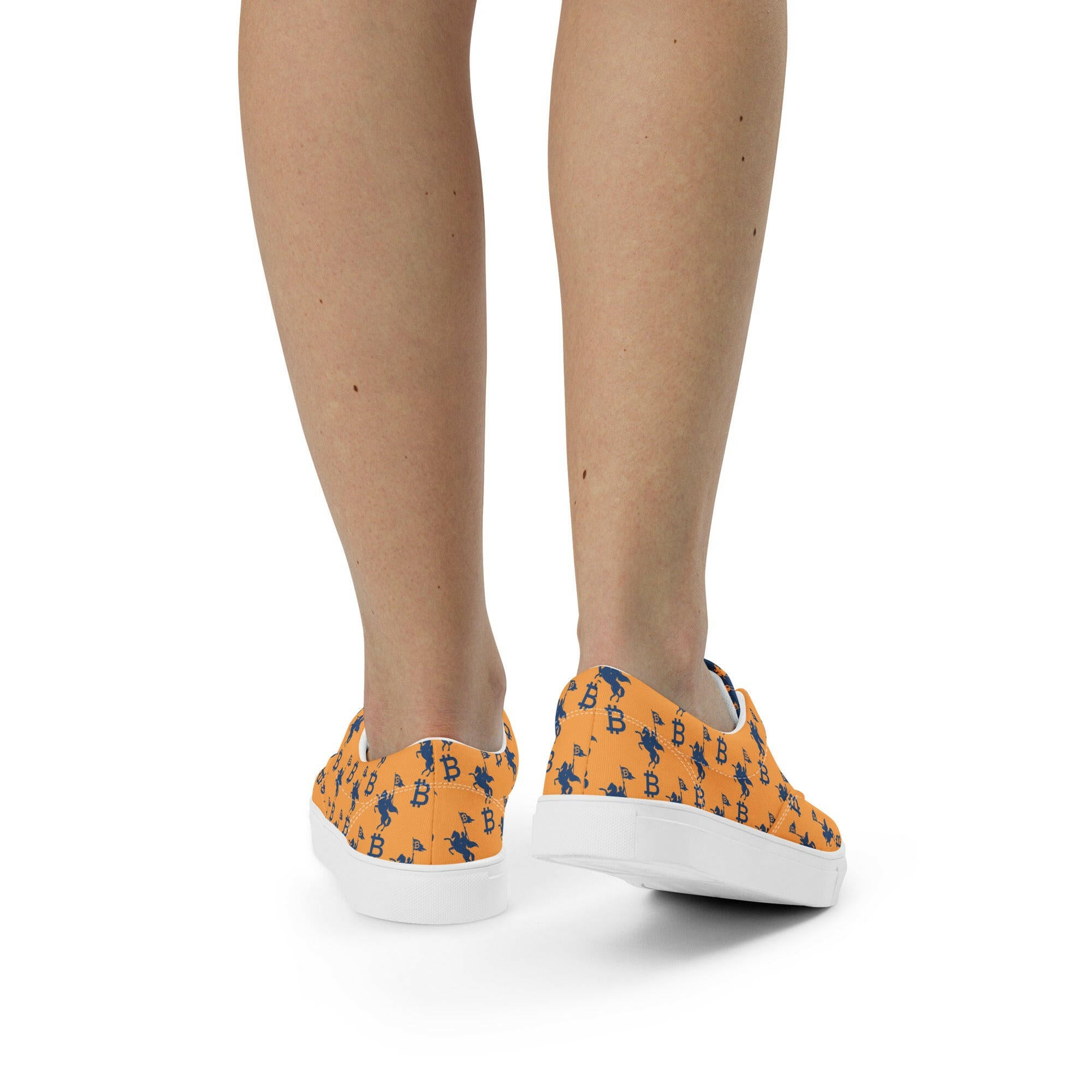 Soft Revolution / Orange Bitcoin Shoes - Nikki Nakamoto - The Orange Habit