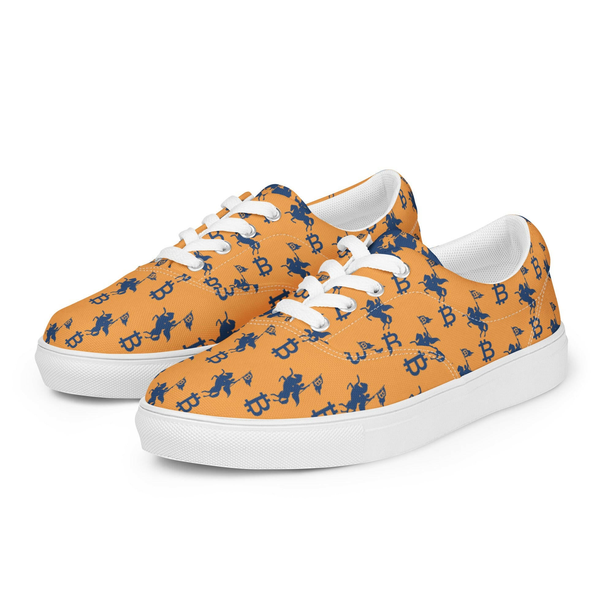 Soft Revolution / Orange Bitcoin Shoes - Nikki Nakamoto - The Orange Habit