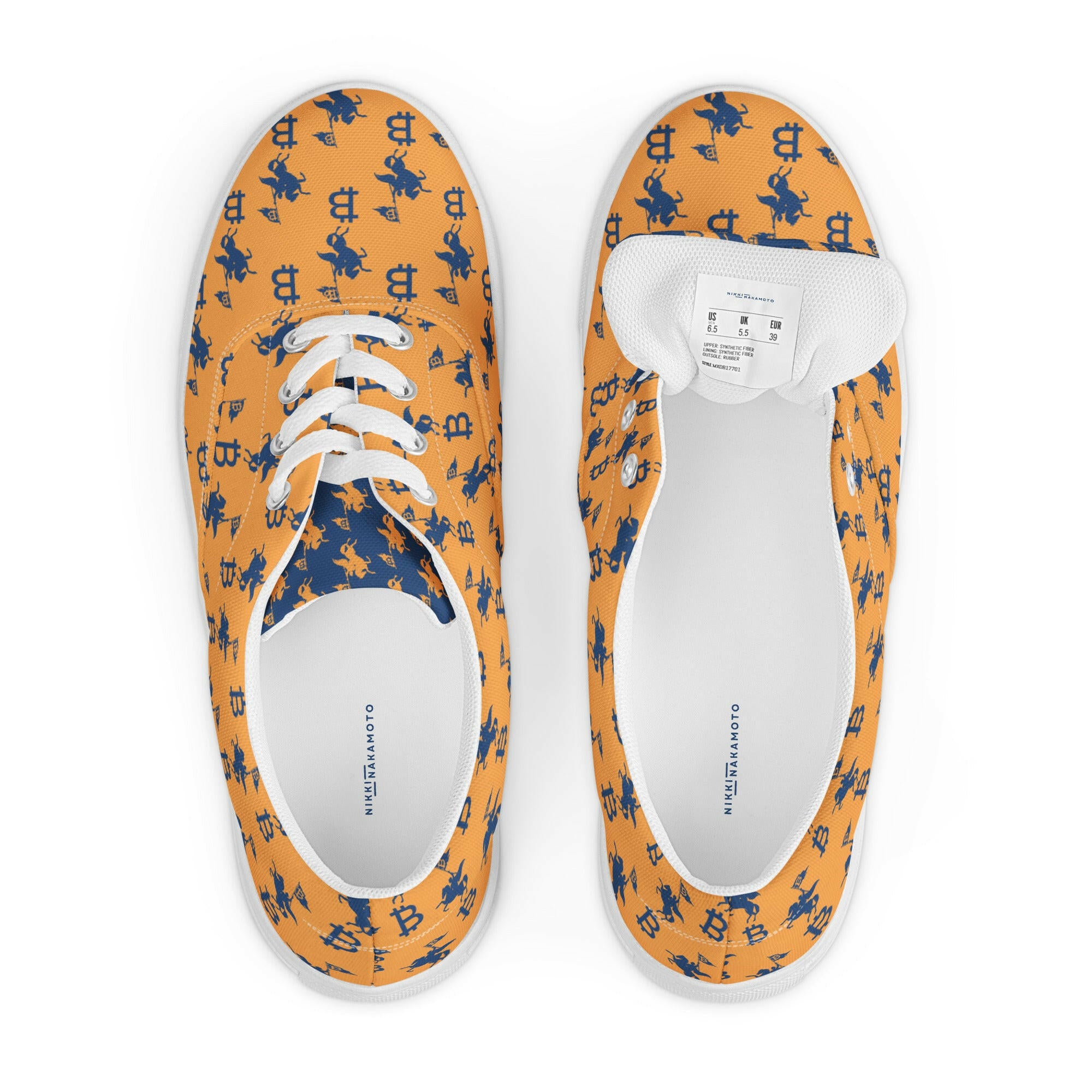 Soft Revolution / Orange Bitcoin Shoes - Nikki Nakamoto - The Orange Habit