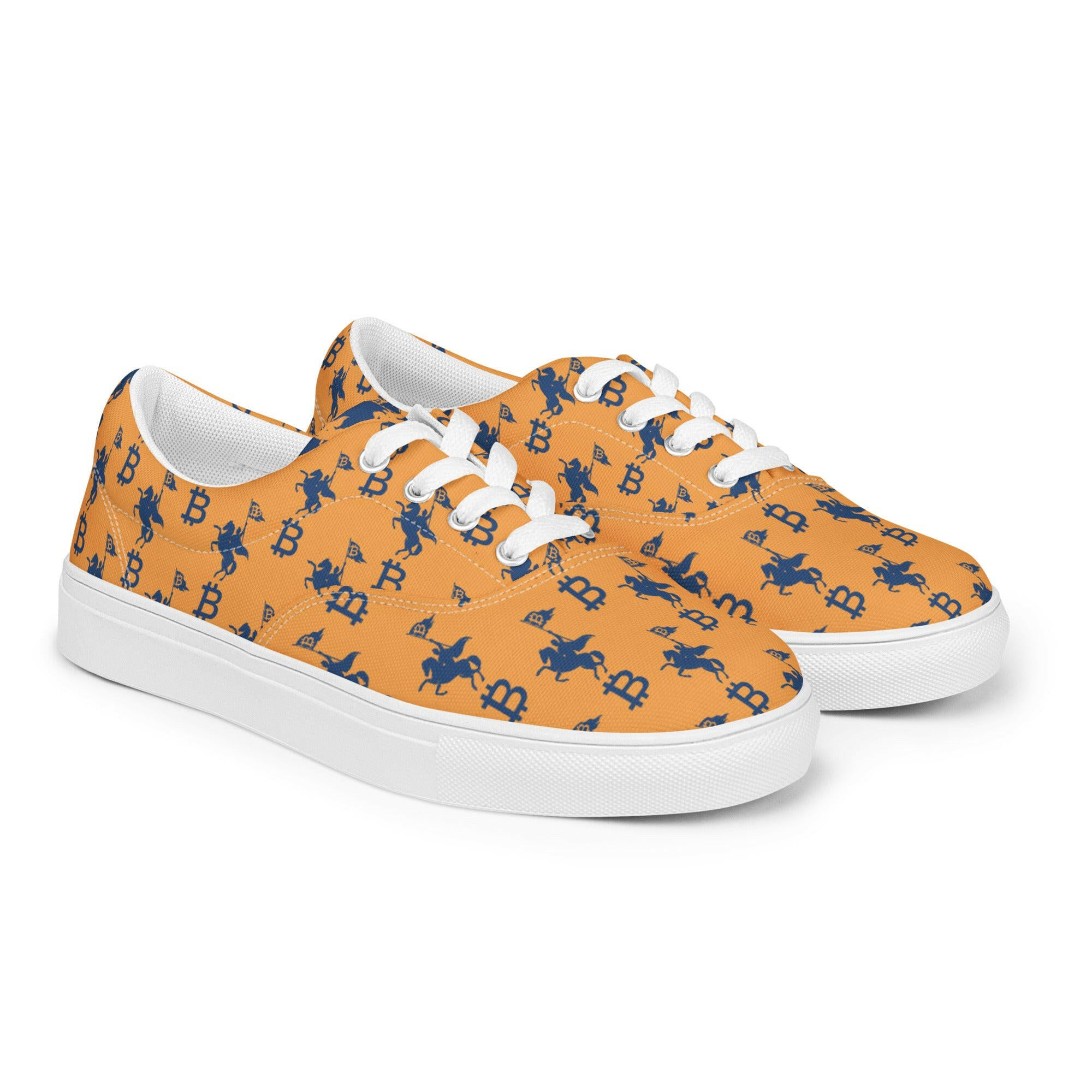 Soft Revolution / Orange Bitcoin Shoes - Nikki Nakamoto - The Orange Habit