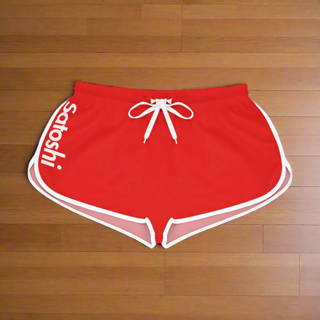 SATOSHI / Women's Bitcoin Shorts - Nikki Nakamoto - The Orange Habit