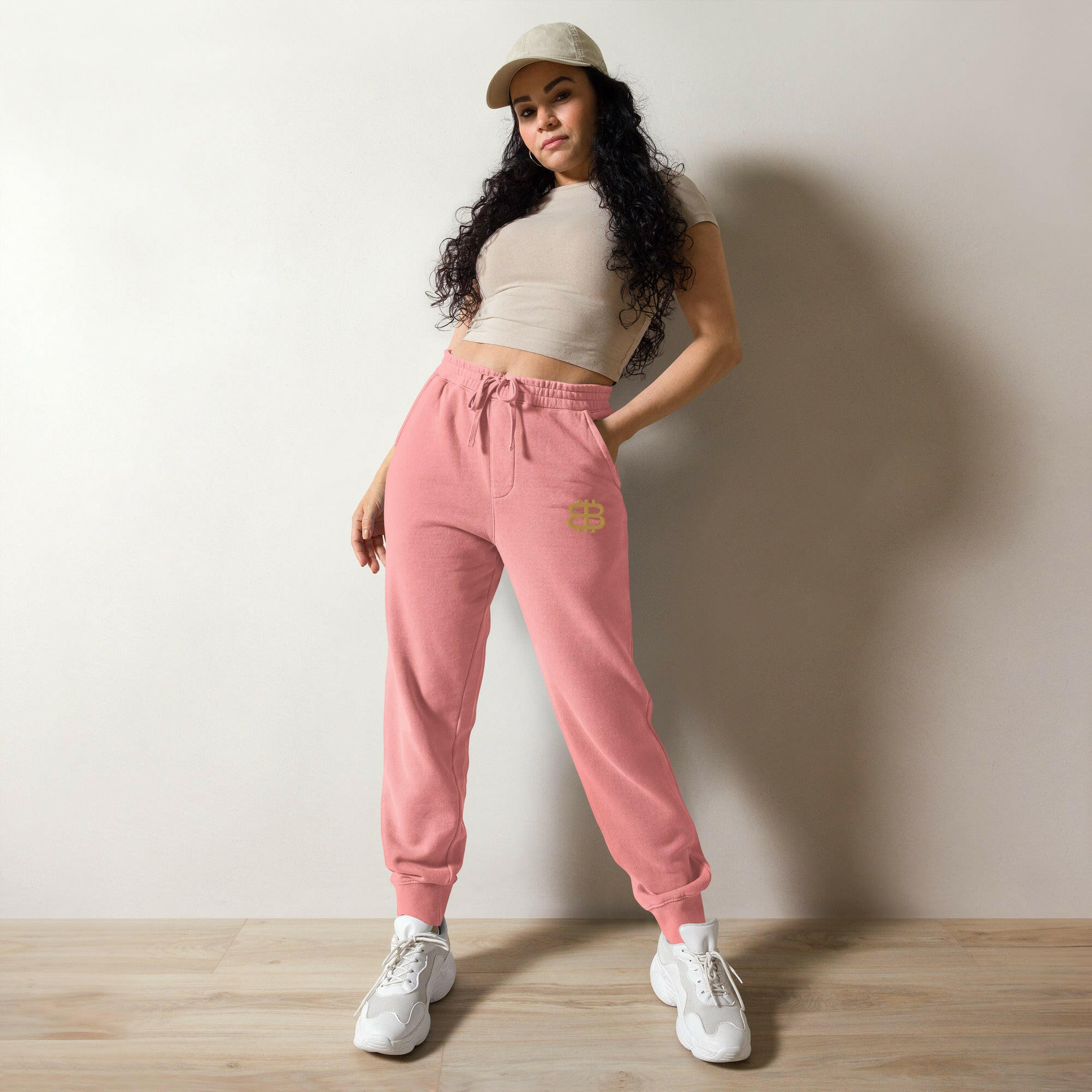 Bitcoin Paris / Premium Sweatpants - Nikki Nakamoto - The Orange Habit