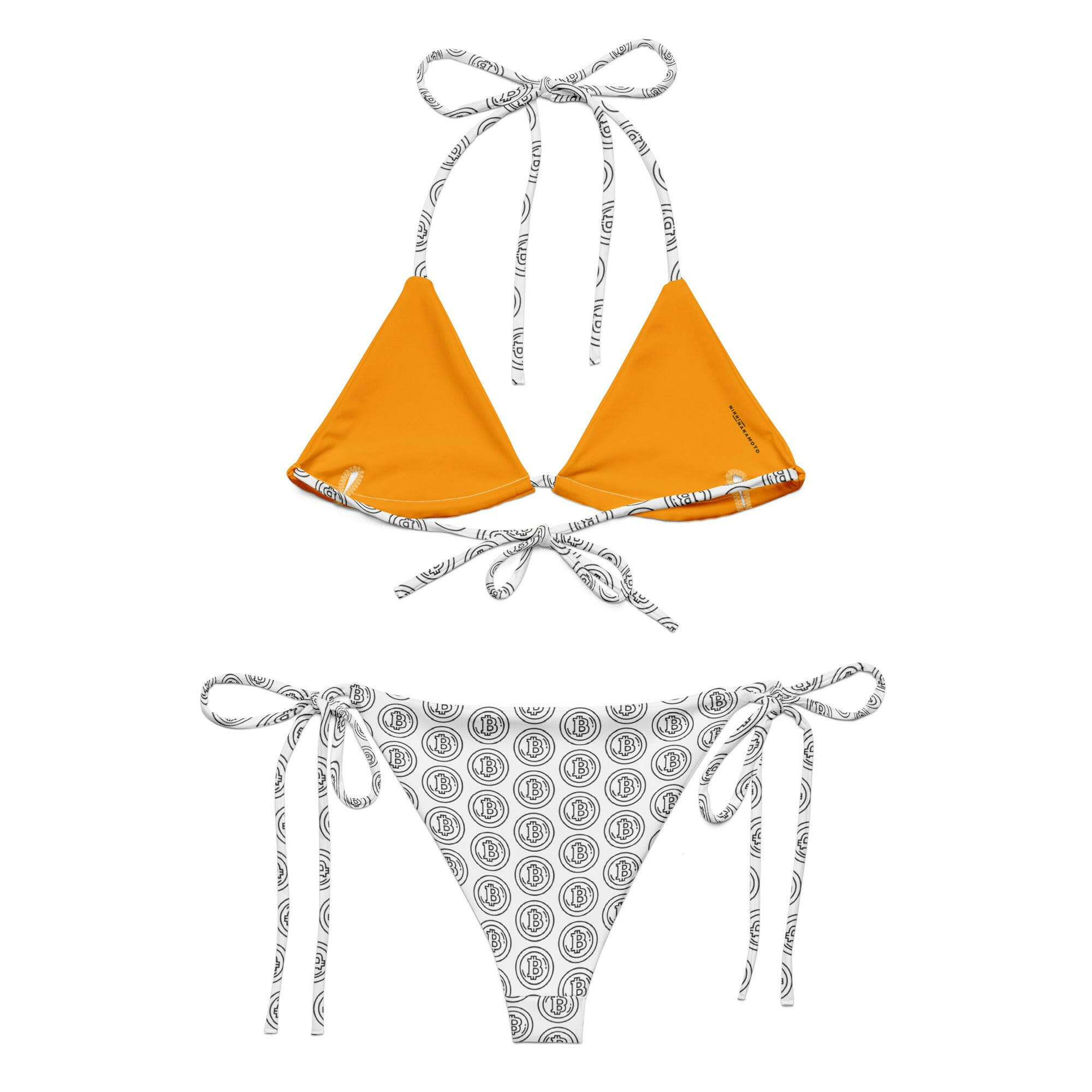 THE B / Bitcoin Bikini - Nikki Nakamoto - The Orange Habit