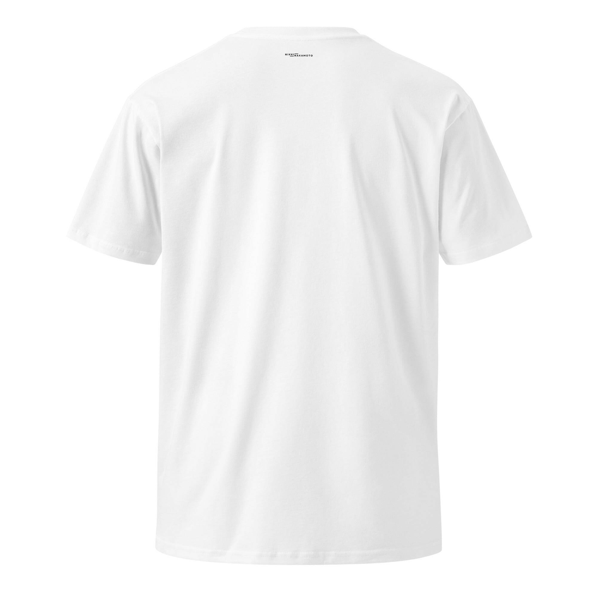 THE B / Premium Bitcoin T-shirt - Nikki Nakamoto - The Orange Habit