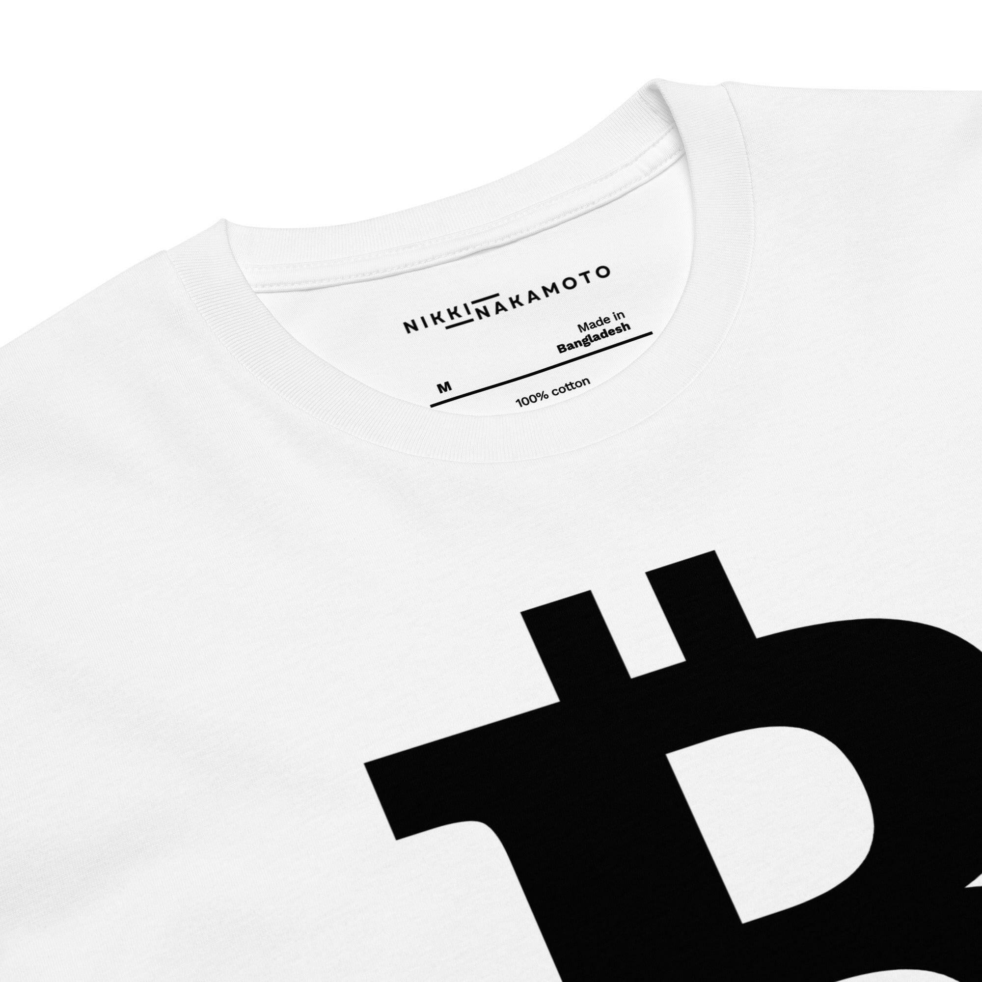 THE B / Premium Bitcoin T-shirt - Nikki Nakamoto - The Orange Habit