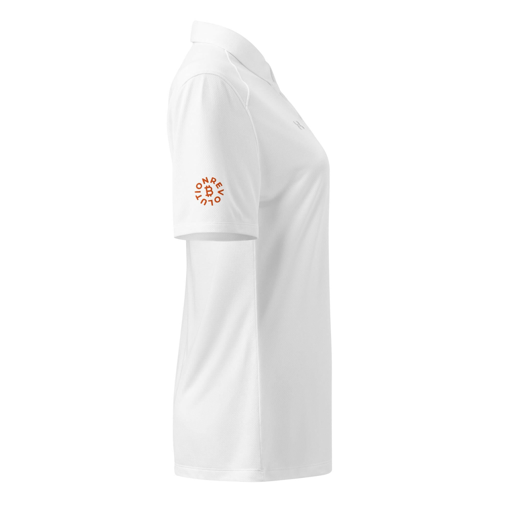 Soft Revolution / Under Armour® Women’s Bitcoin Polo - Nikki Nakamoto - The Orange Habit