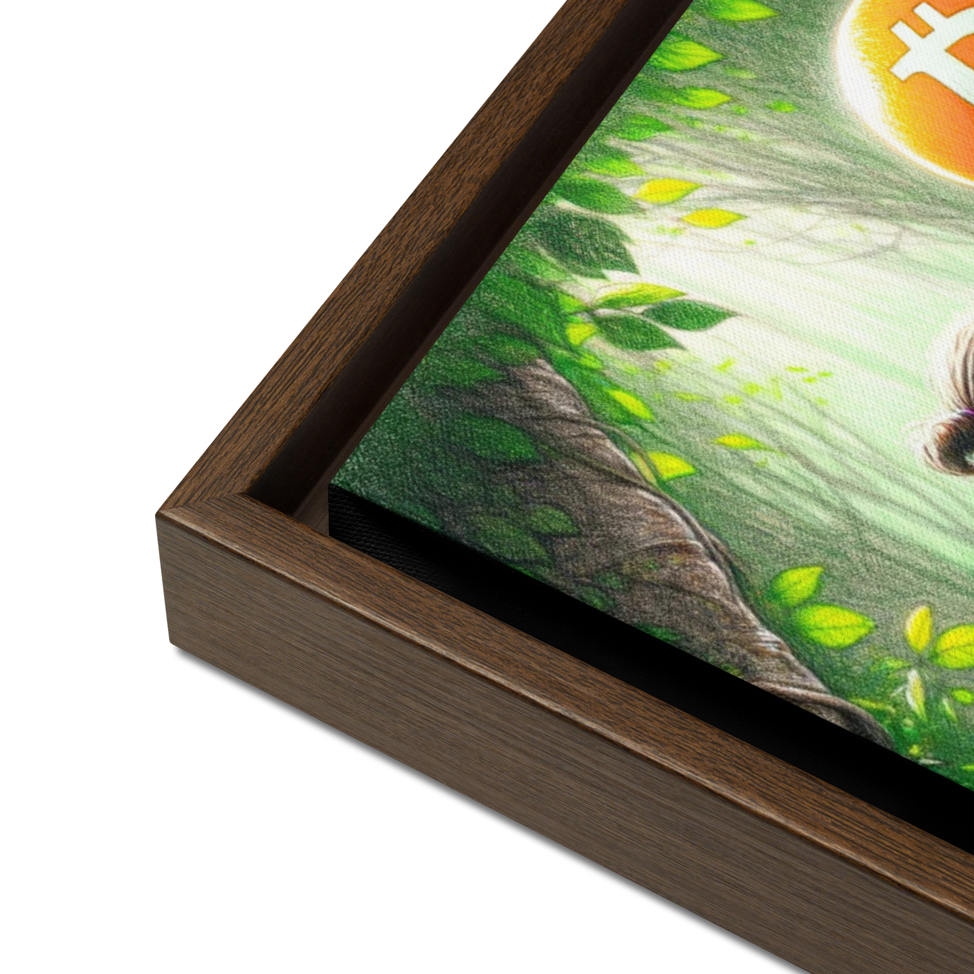 Bitcoin Art / Down The Rabbit Hole - Orange Habit Home - The Orange Habit