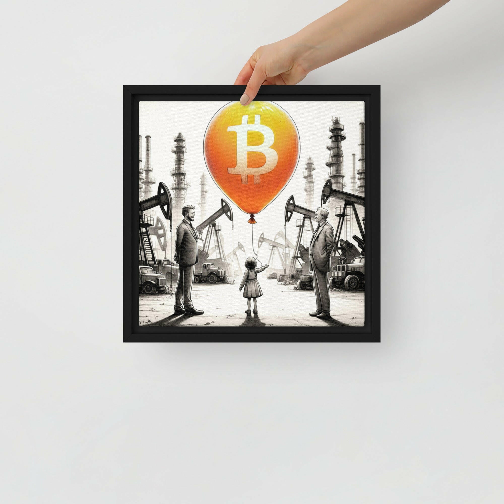 Bitcoin Art / Energy Reimagined - Orange Habit Home - The Orange Habit