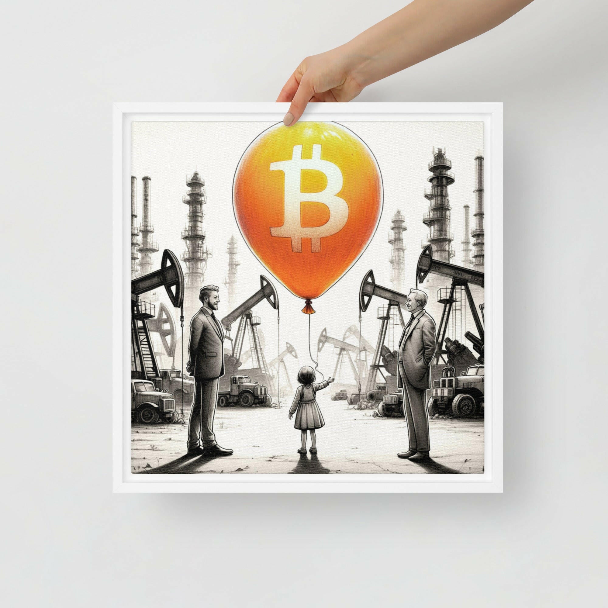 Bitcoin Art / Energy Reimagined - Orange Habit Home - The Orange Habit