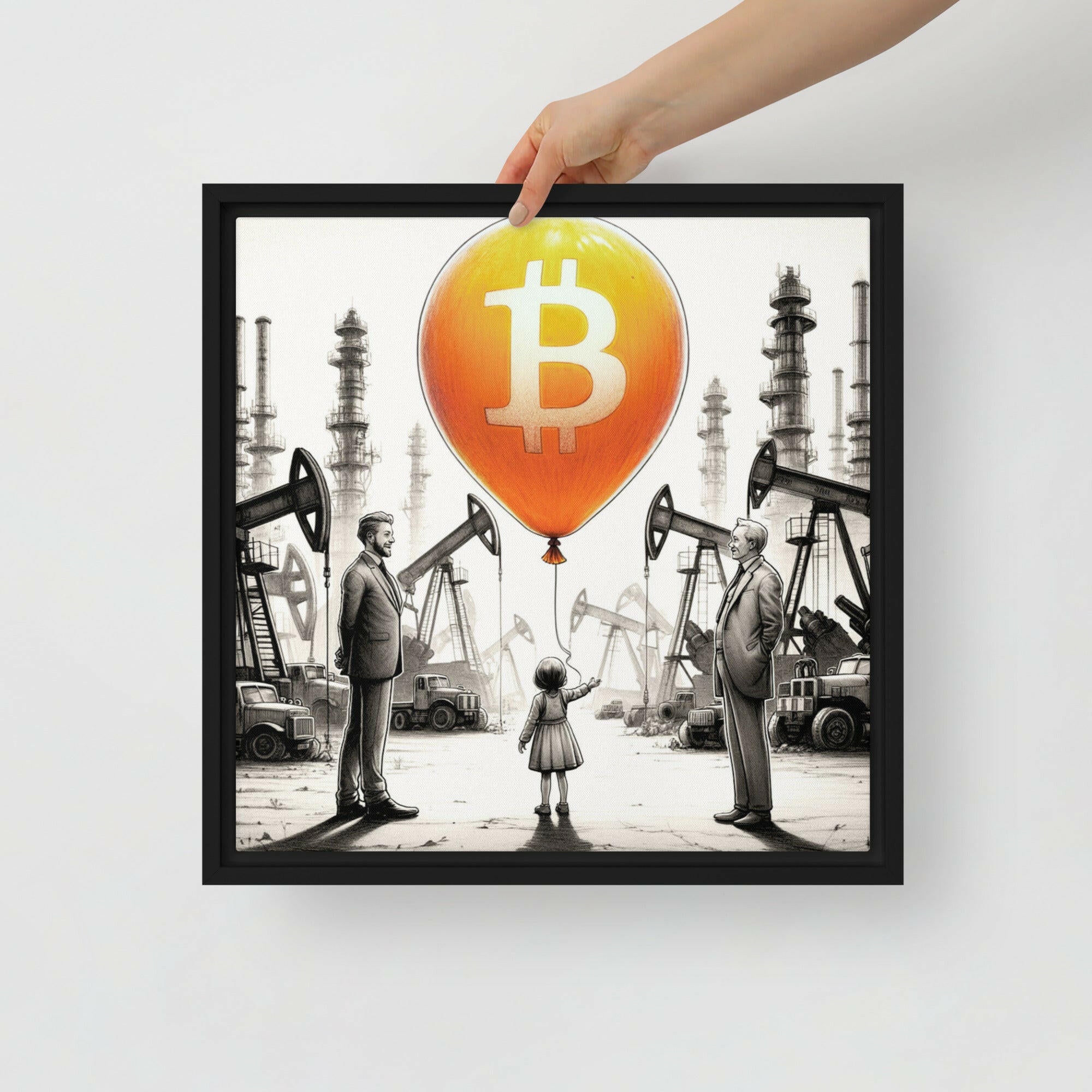 Bitcoin Art / Energy Reimagined - Orange Habit Home - The Orange Habit