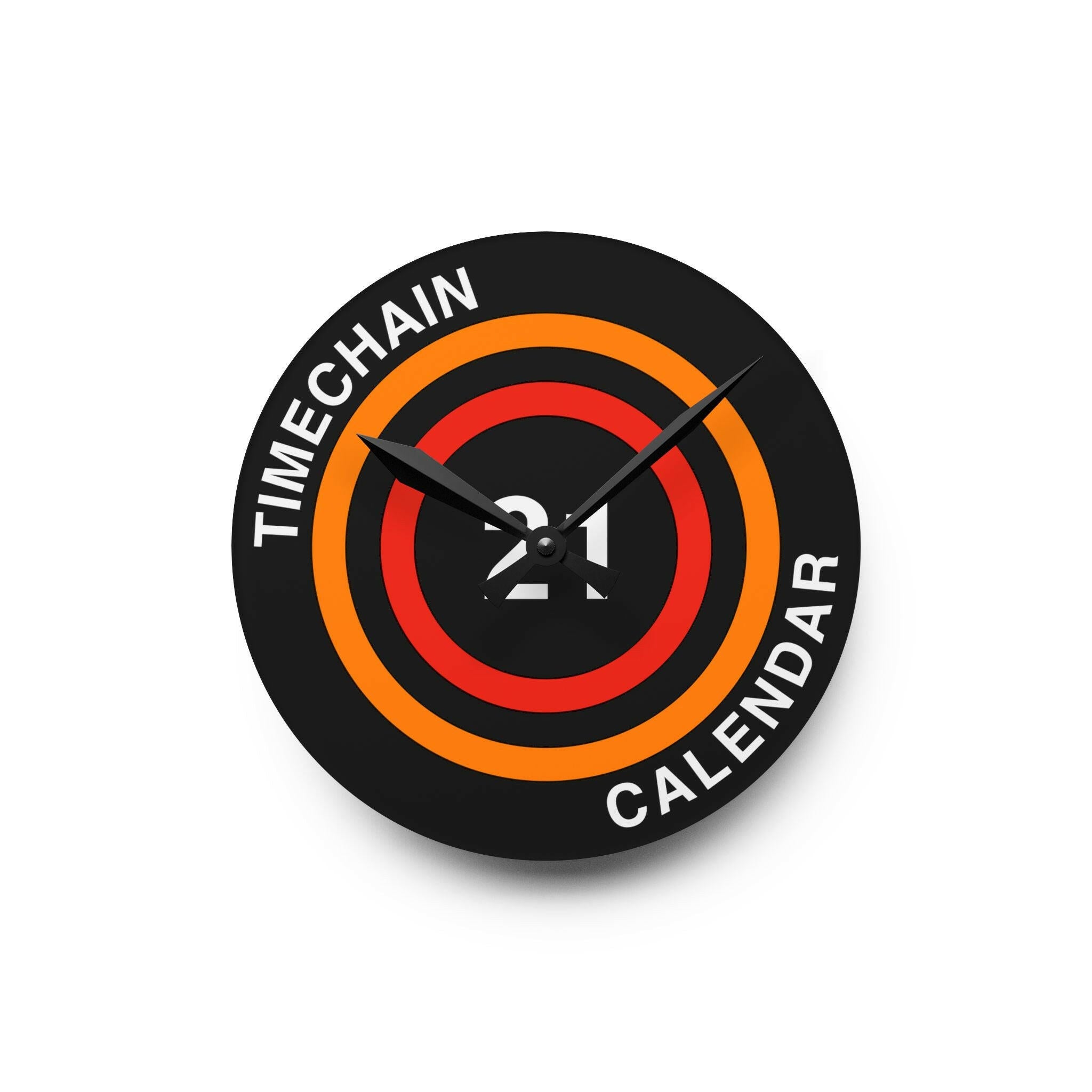Timechain Calendar / Bitcoin Wall Clock - Orange Habit Home - The Orange Habit