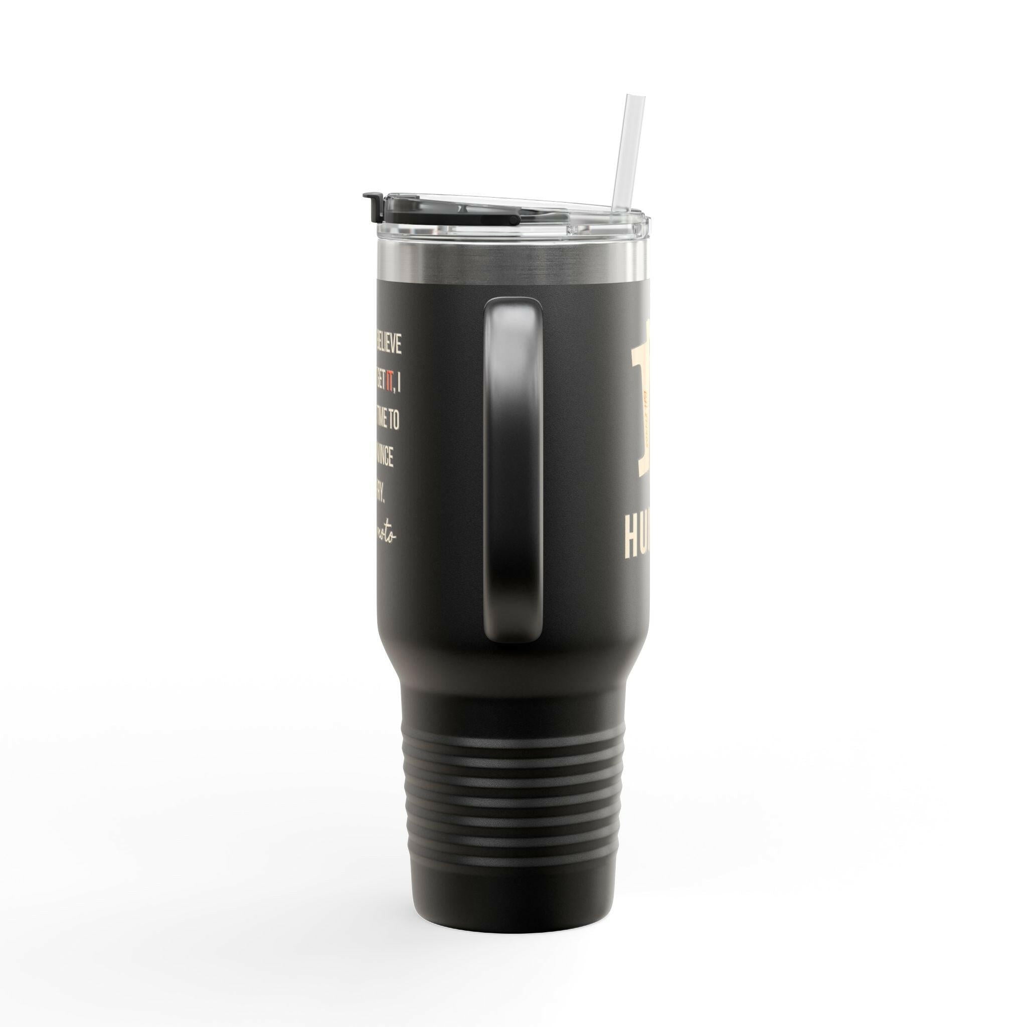 B Humble / Bitcoin Insulated Travel Mug - Orange Habit Home - The Orange Habit