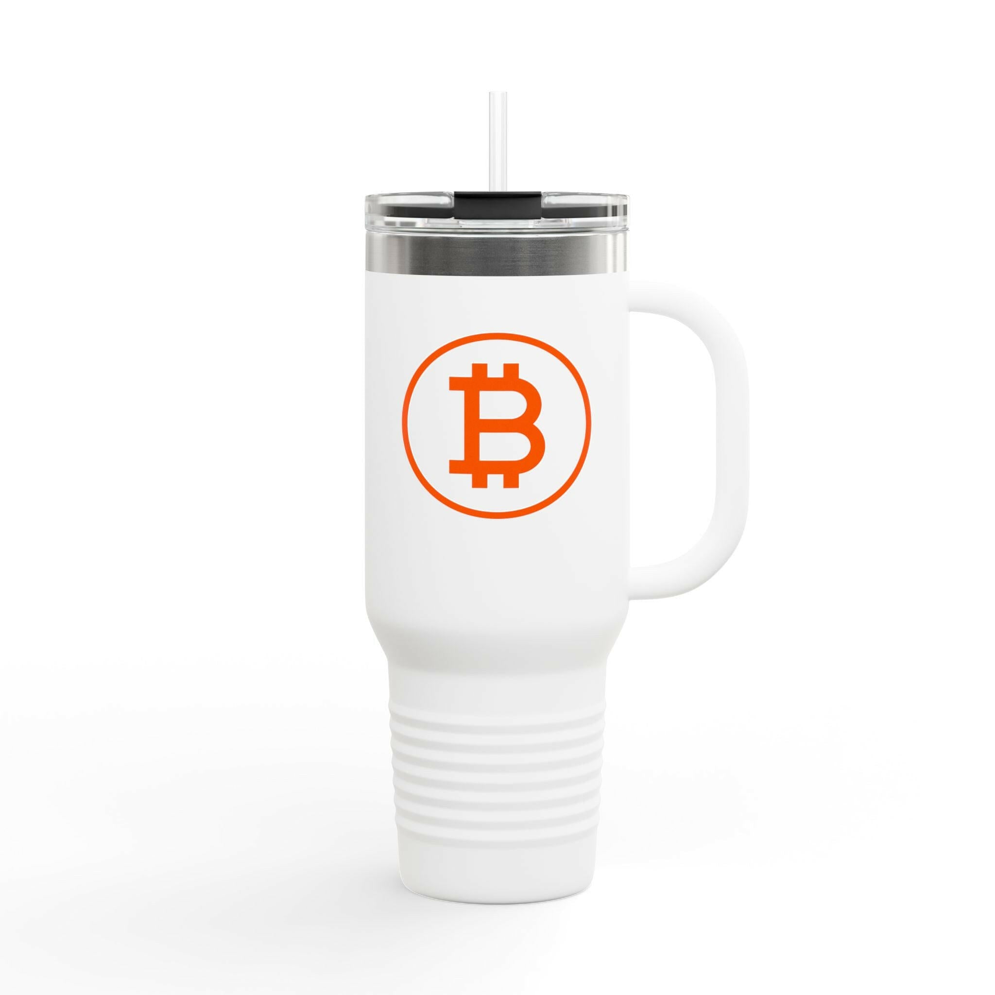 B Humble / Bitcoin Insulated Travel Mug - Orange Habit Home - The Orange Habit