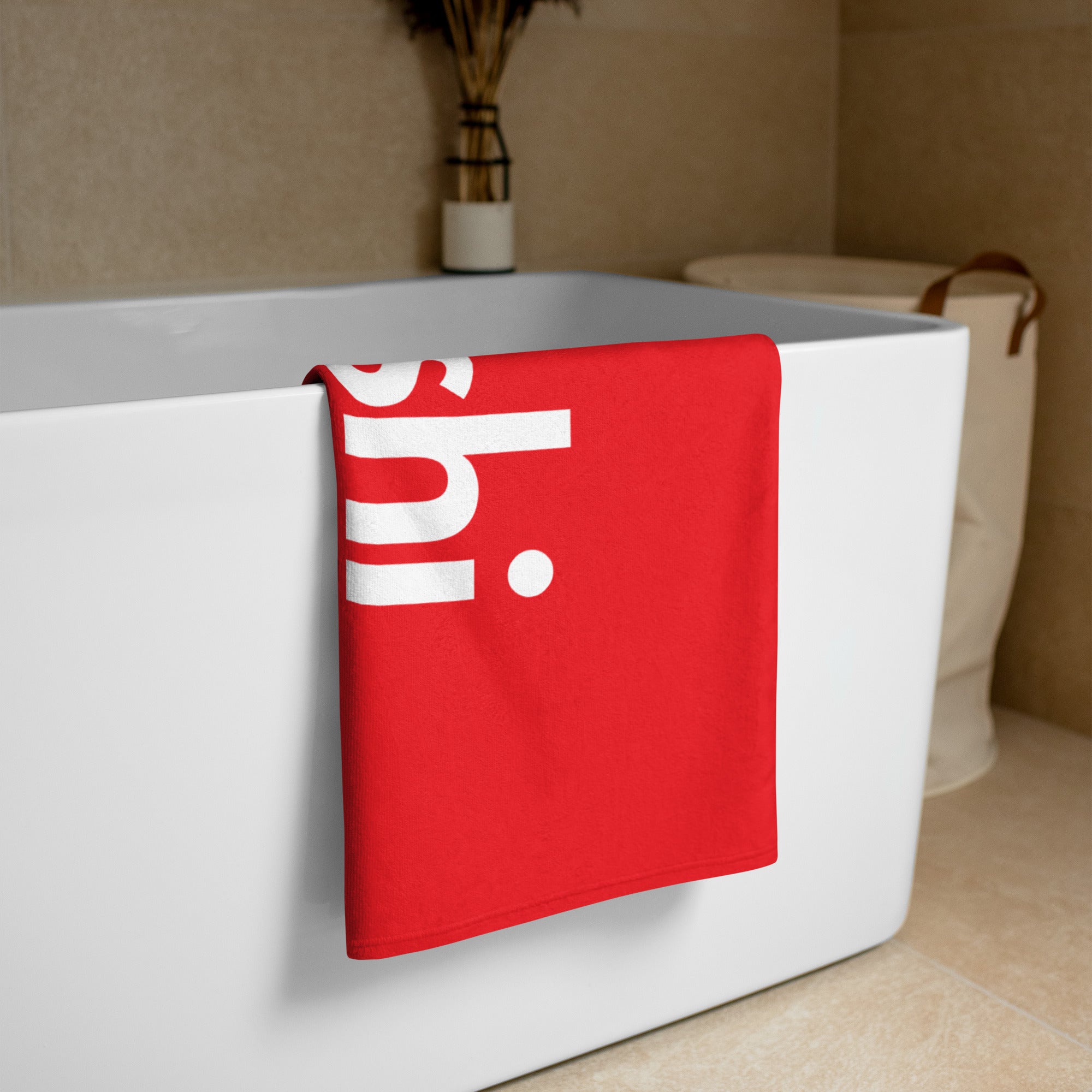 SATOSHI / Bitcoin Towel - Orange Habit Home - The Orange Habit