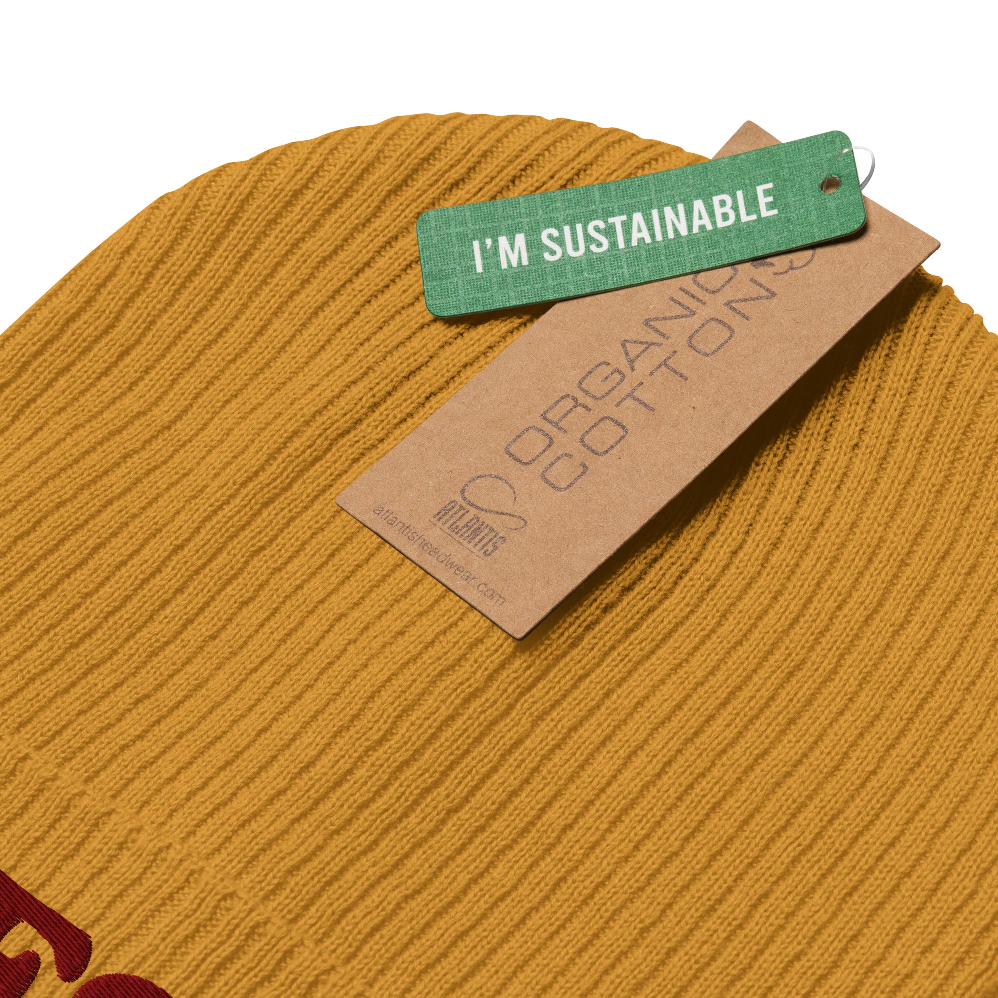 Bitcoin Beanie close-up showing HFSP design detail
