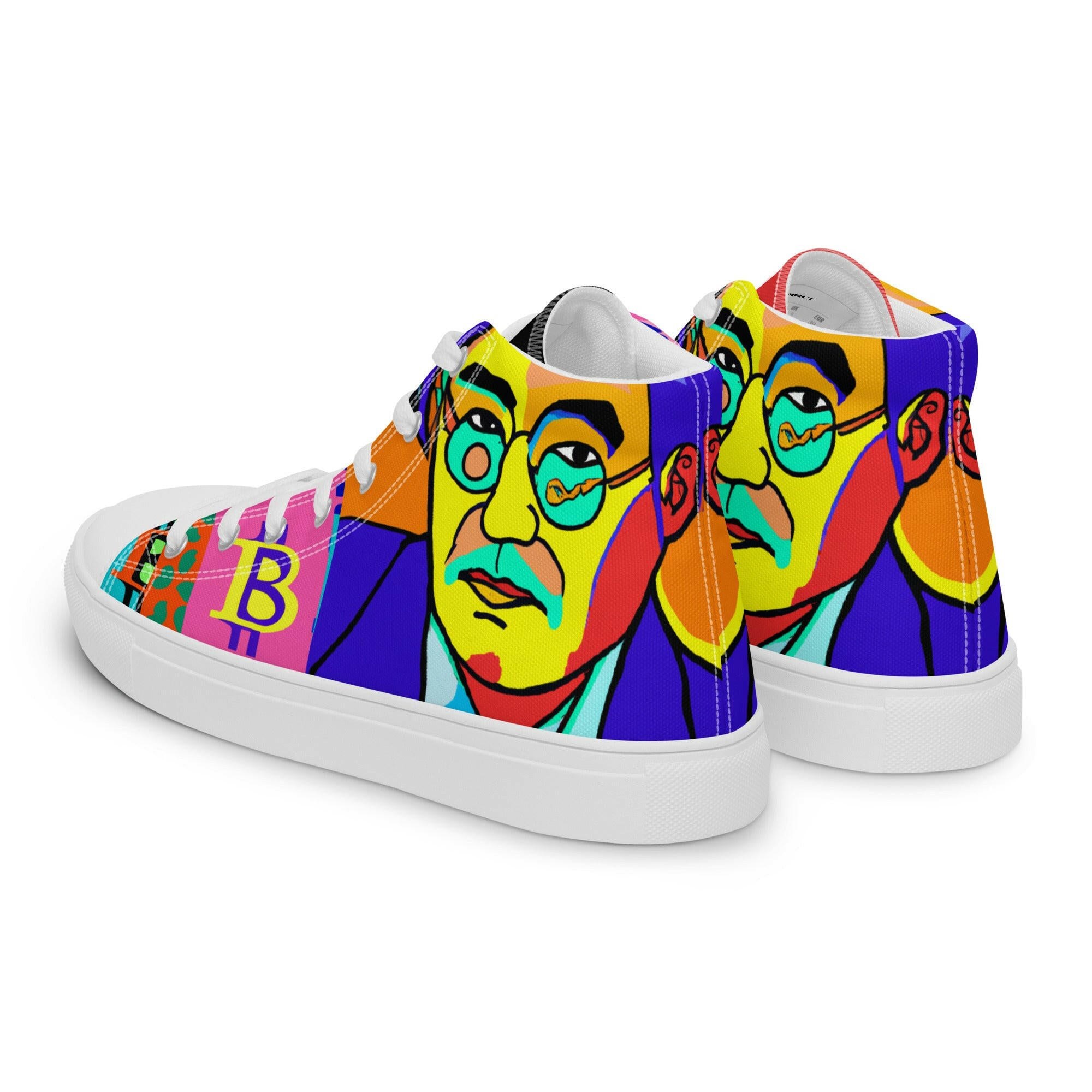 SATOSHI MATISSE / Mens Bitcoin High Tops - SVRN_T - The Orange Habit