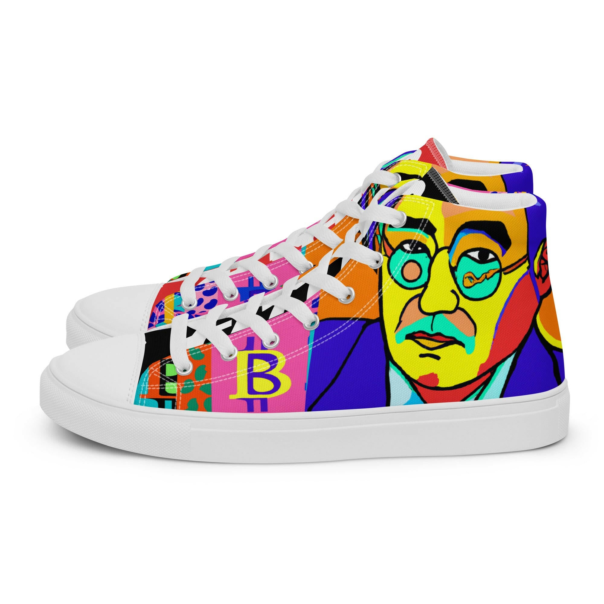 SATOSHI MATISSE / Mens Bitcoin High Tops - SVRN_T - The Orange Habit