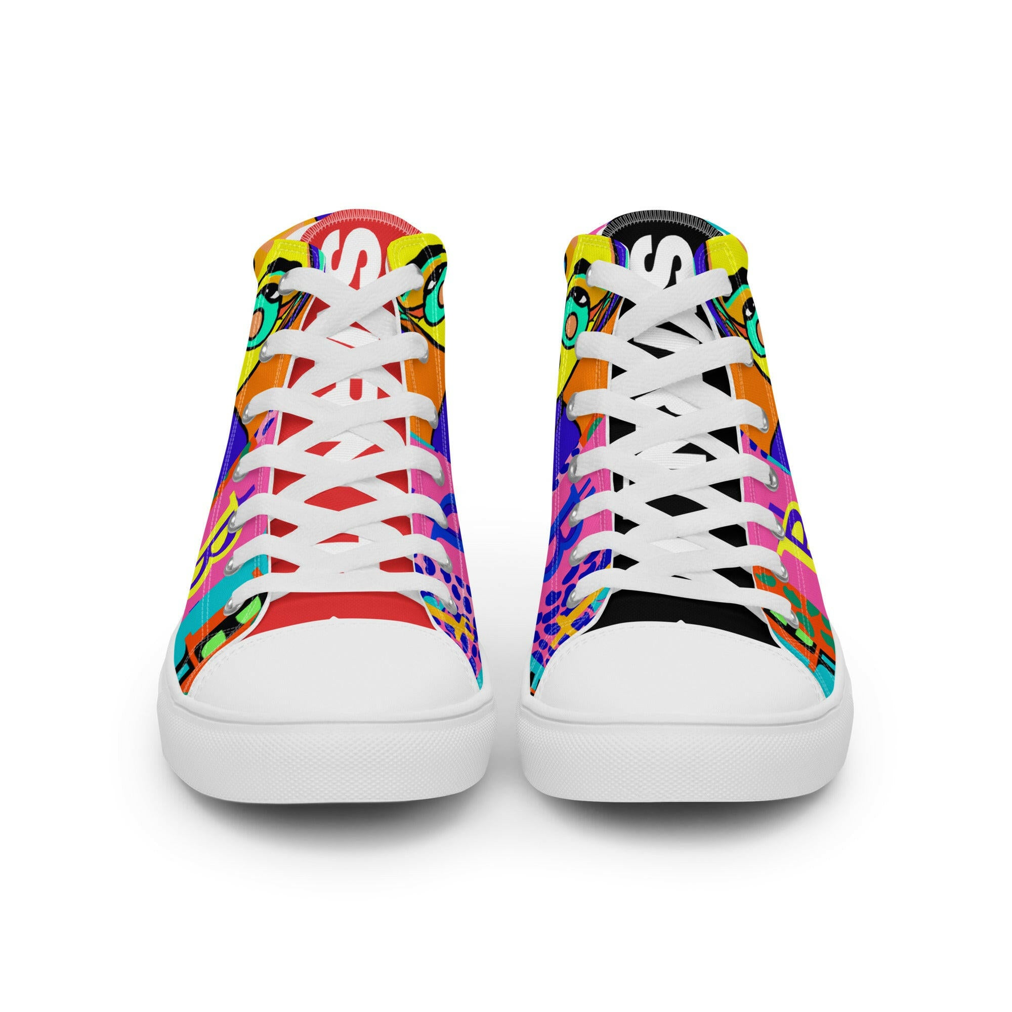SATOSHI MATISSE / Mens Bitcoin High Tops - SVRN_T - The Orange Habit