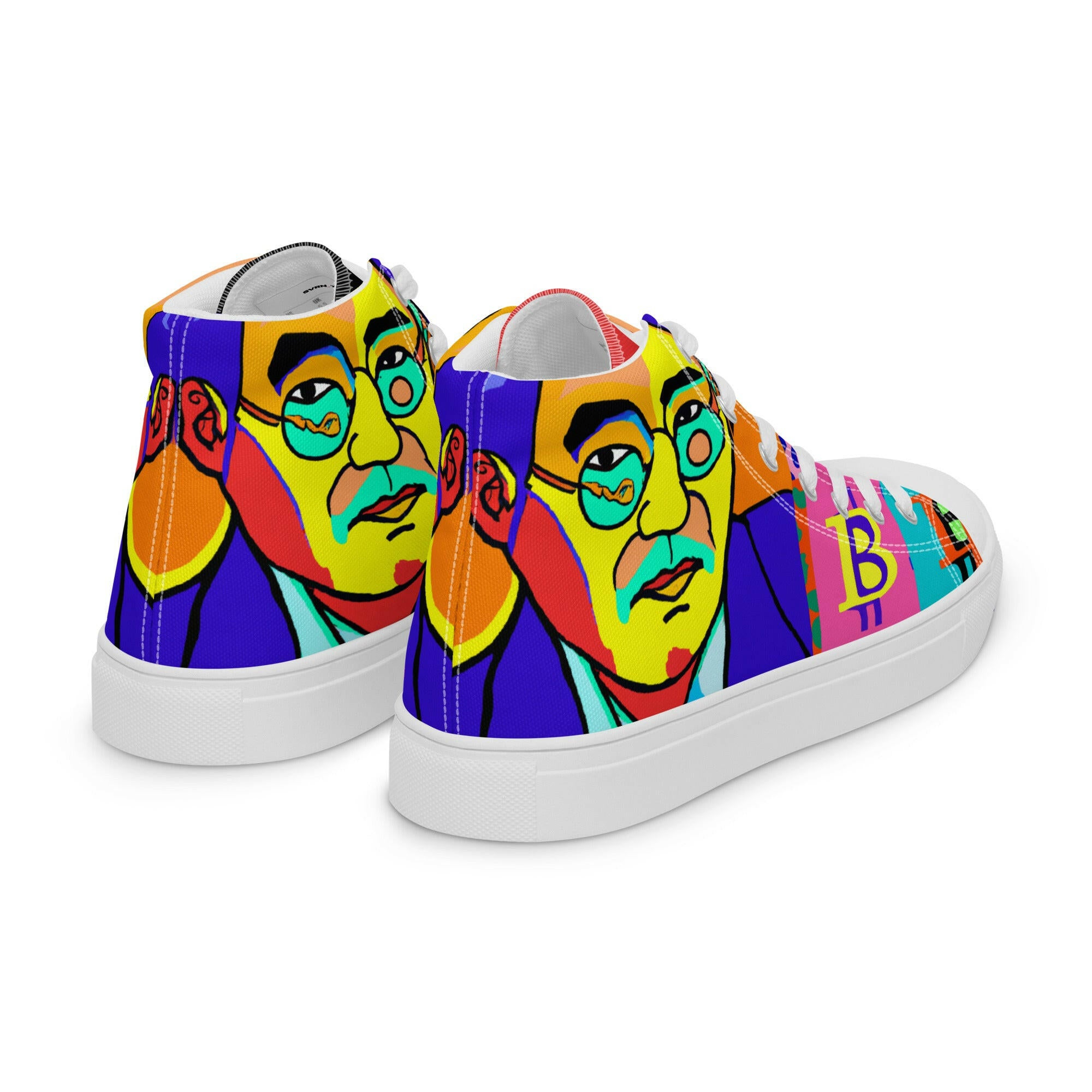 SATOSHI MATISSE / Mens Bitcoin High Tops - SVRN_T - The Orange Habit