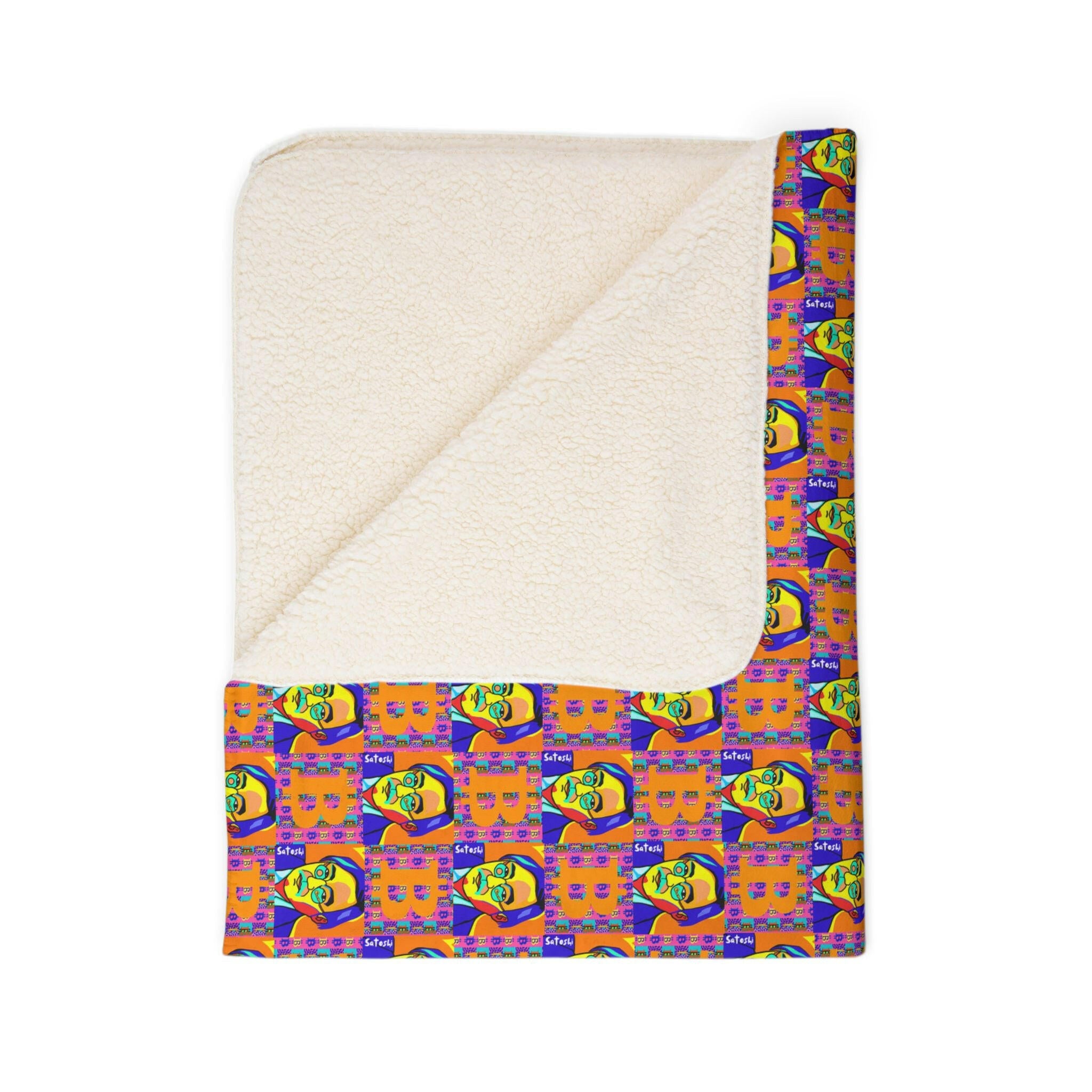 SATOSHI MATISSE / Sherpa Blanket - Orange Habit Home - The Orange Habit