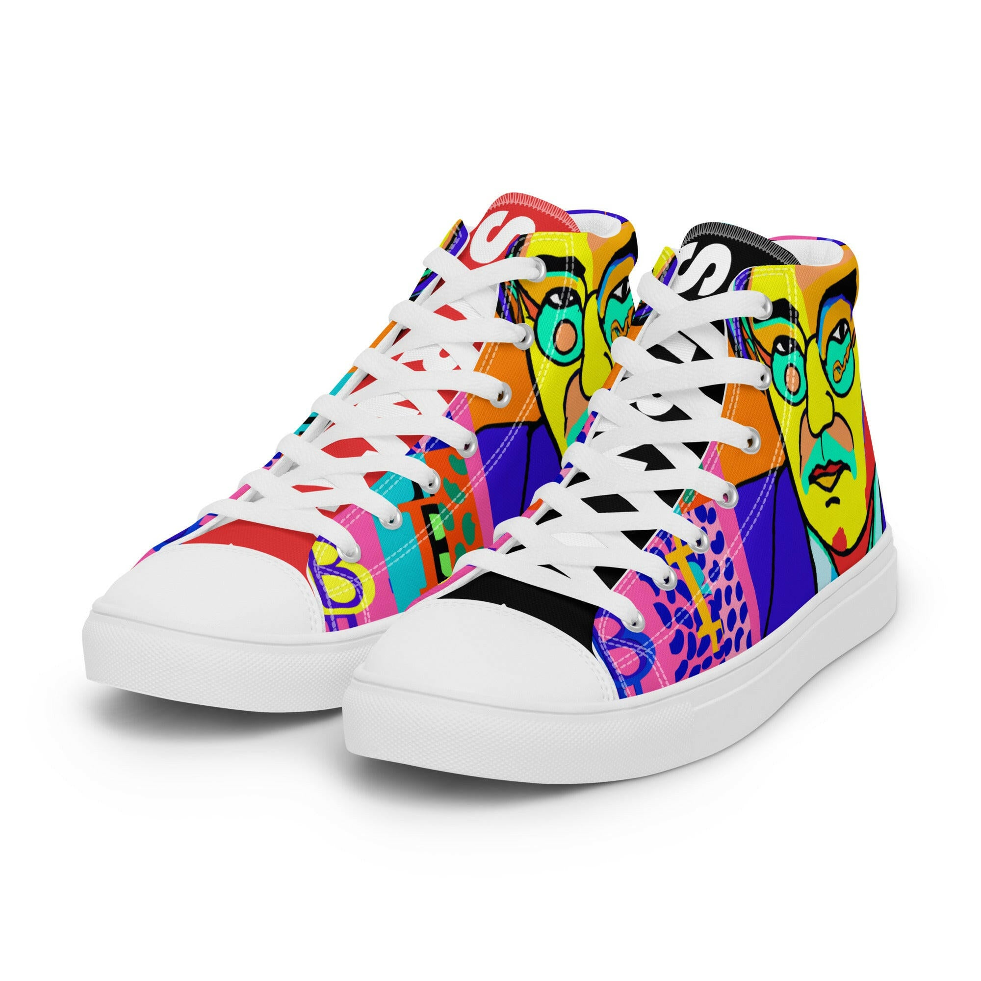 SATOSHI MATISSE / Womens Bitcoin High Tops - SVRN_T Woman - The Orange Habit