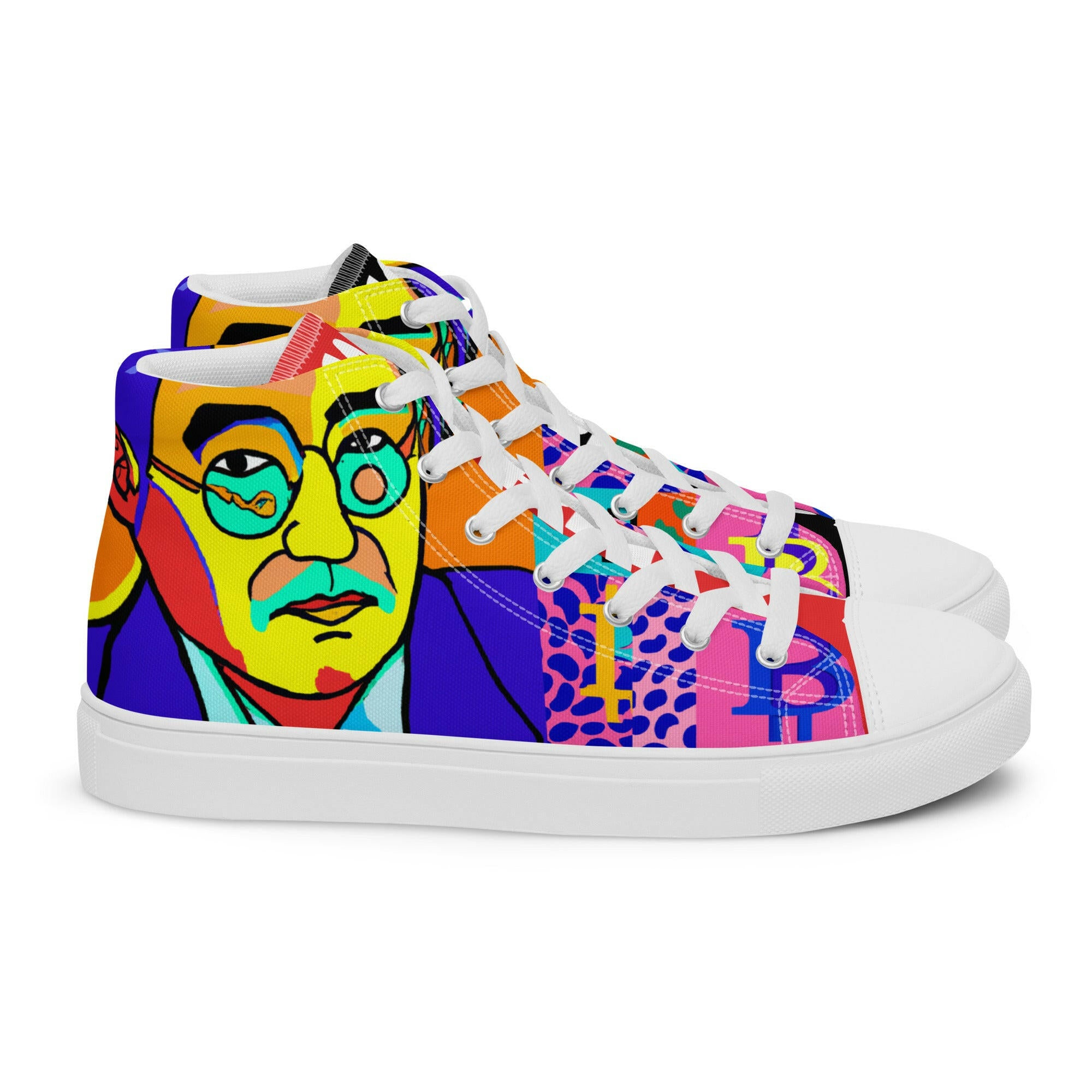 SATOSHI MATISSE / Womens Bitcoin High Tops - SVRN_T Woman - The Orange Habit