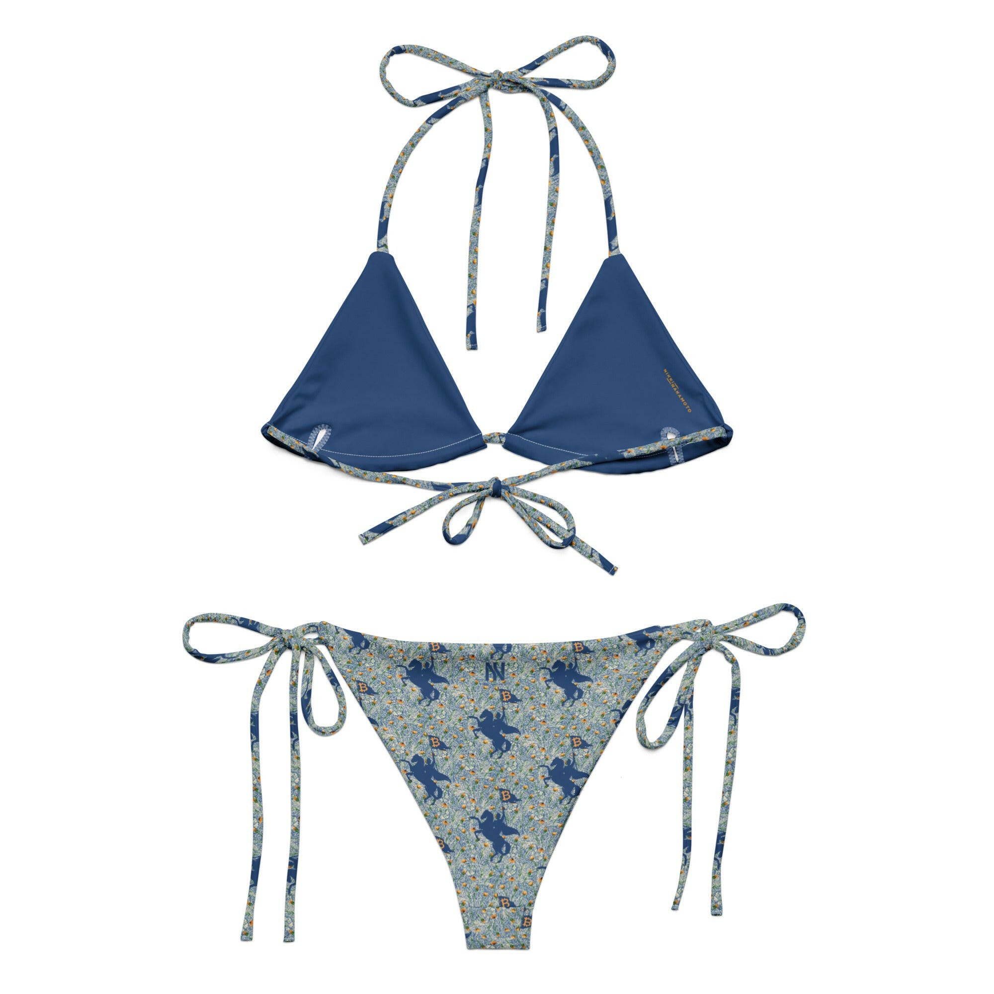 SOFT REVOLUTION Blue / Bitcoin Bikini - Nikki Nakamoto - The Orange Habit
