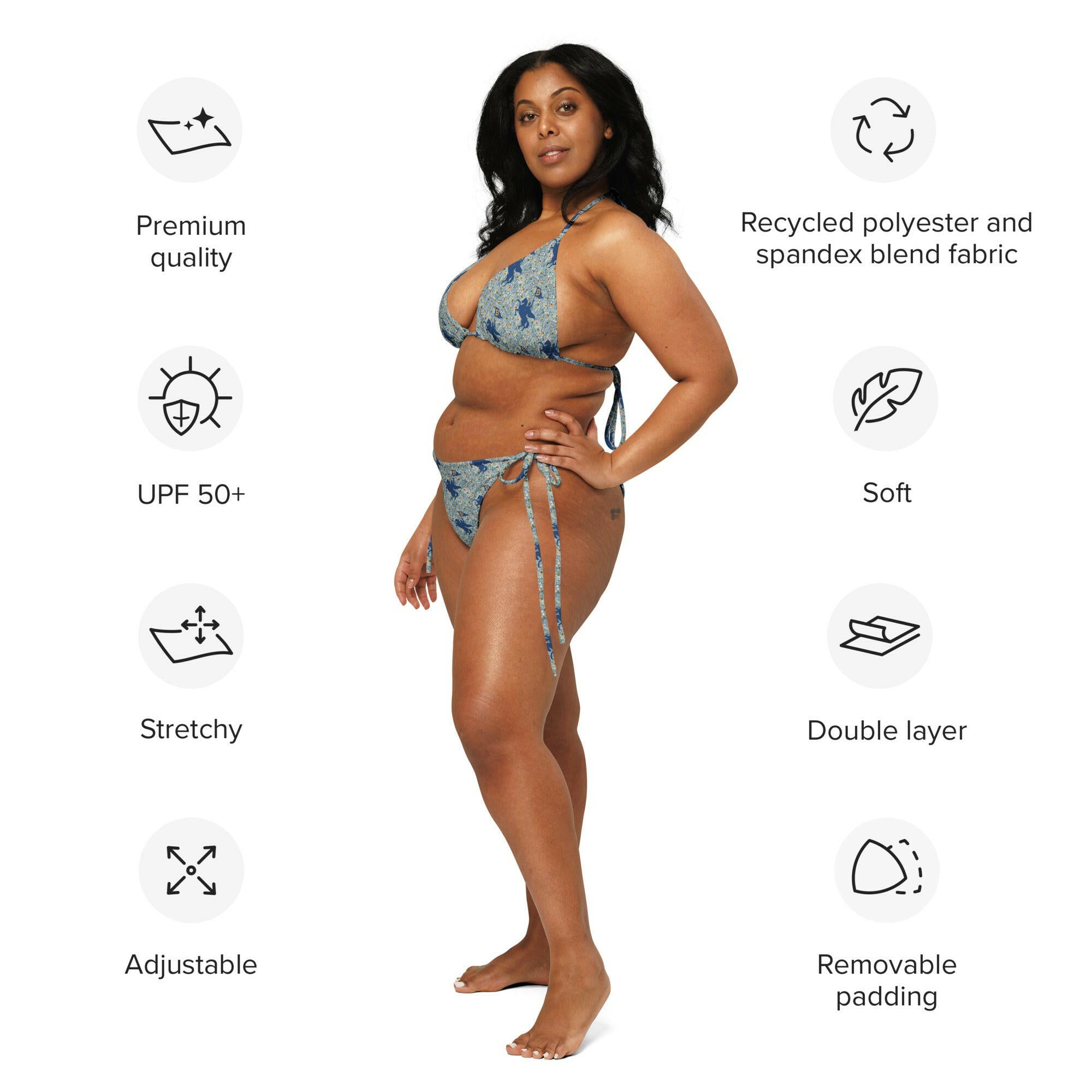 SOFT REVOLUTION Blue / Bitcoin Bikini - Nikki Nakamoto - The Orange Habit