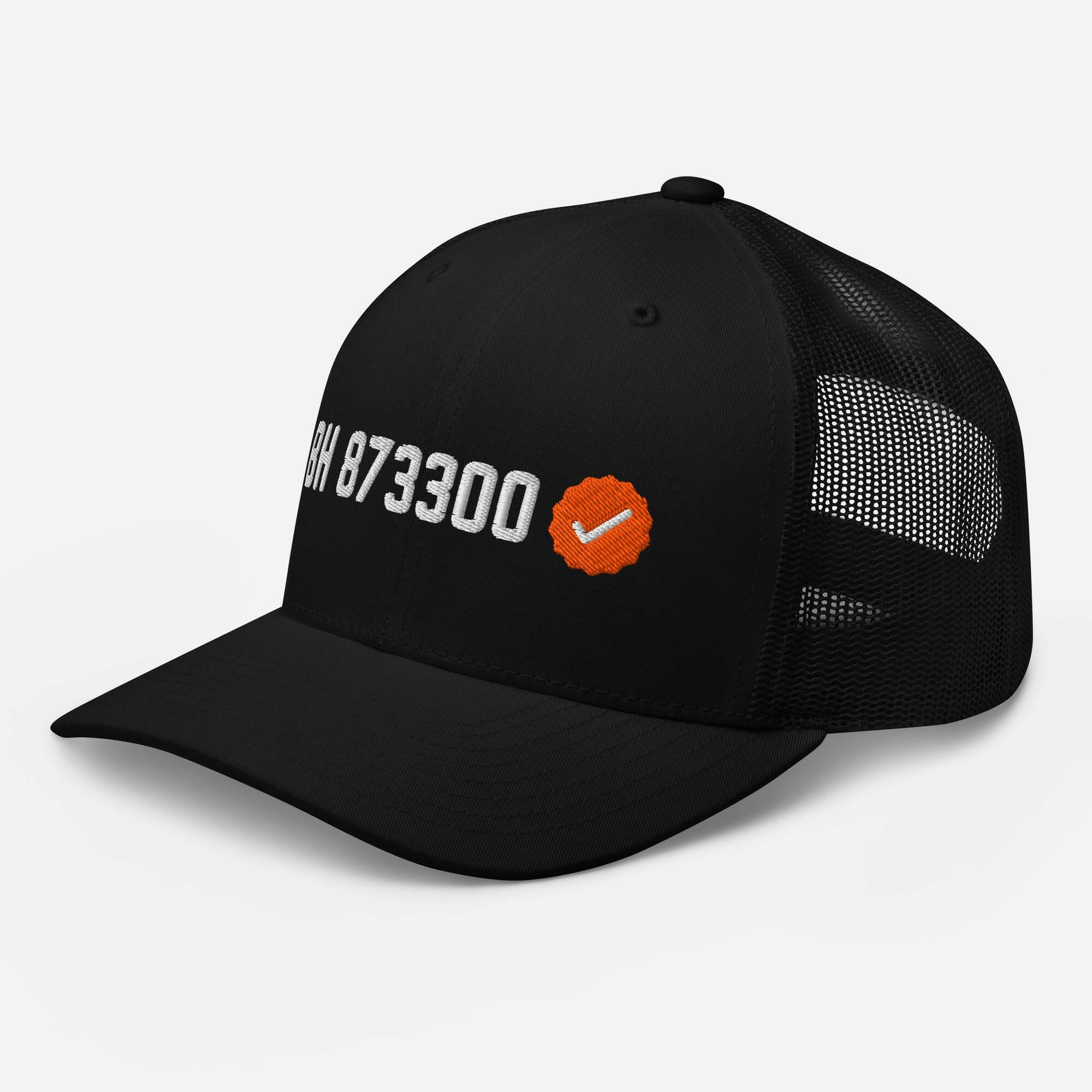 100K Verified BH / Bitcoin Trucker Cap - SVRN_T Hats - The Orange Habit