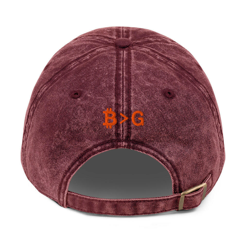 1971 / Vintage Bitcoin Hat - SVRN_T Hats - The Orange Habit